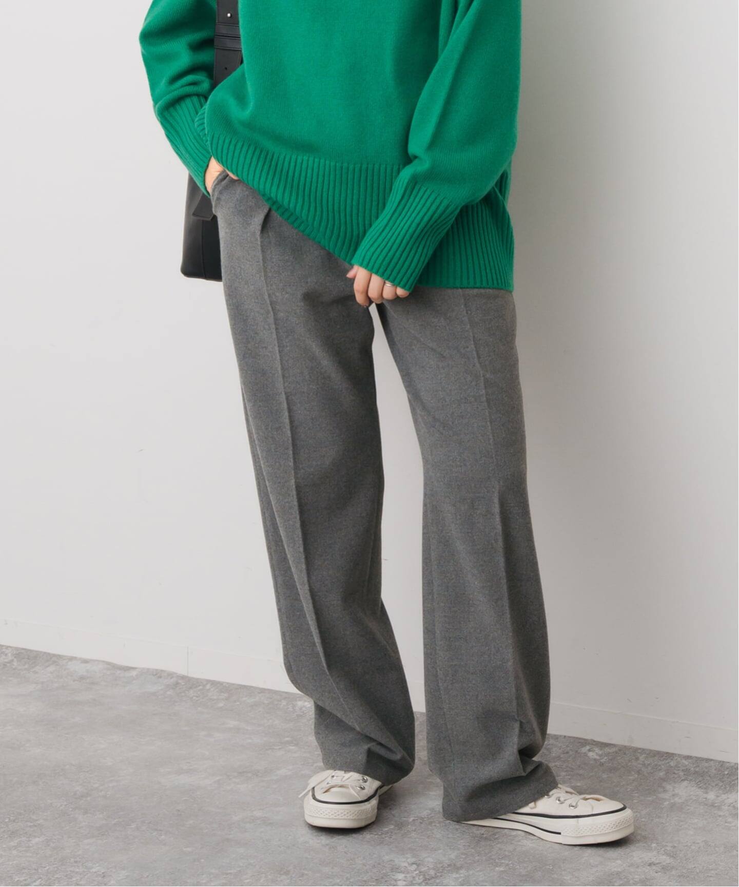 予約》起毛タックテーパードパンツ（スラックス）｜Spick and