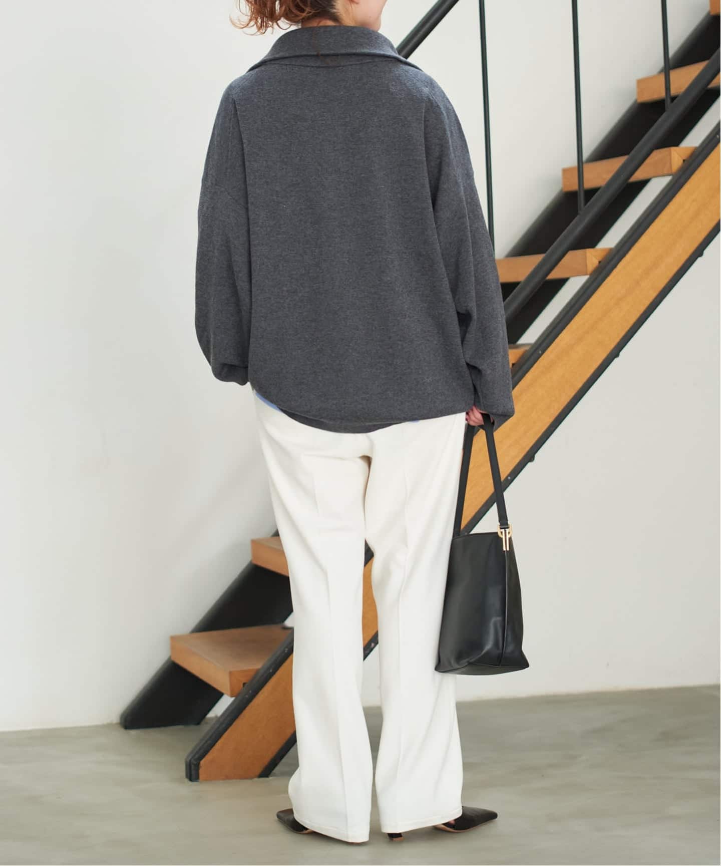 予約》起毛タックテーパードパンツ（スラックス）｜Spick and