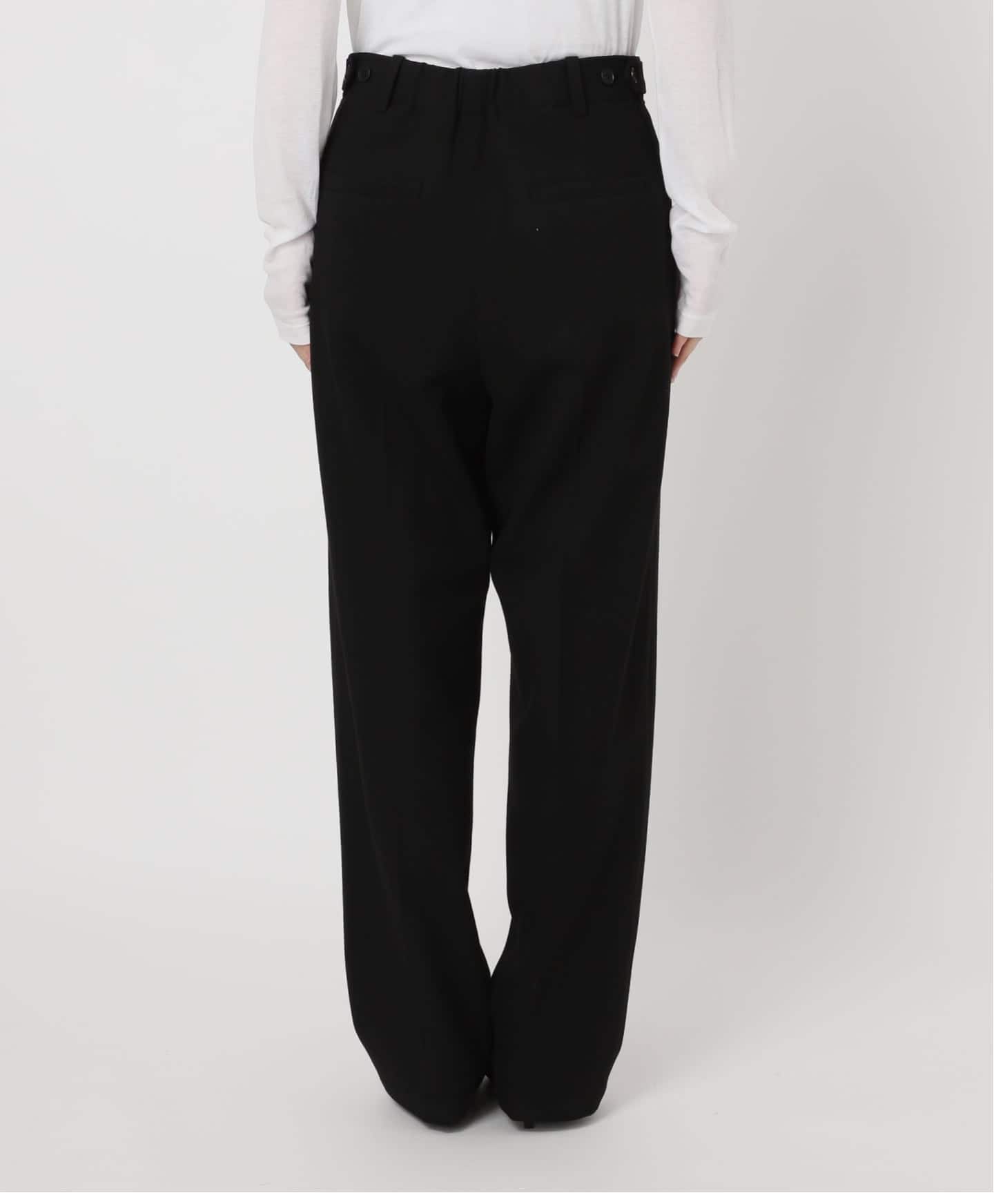 Spick ＆ Span 両面起毛テーパードパンツ 34サイズ 予約》起毛タックテーパードパンツ（スラックス）｜Spick and