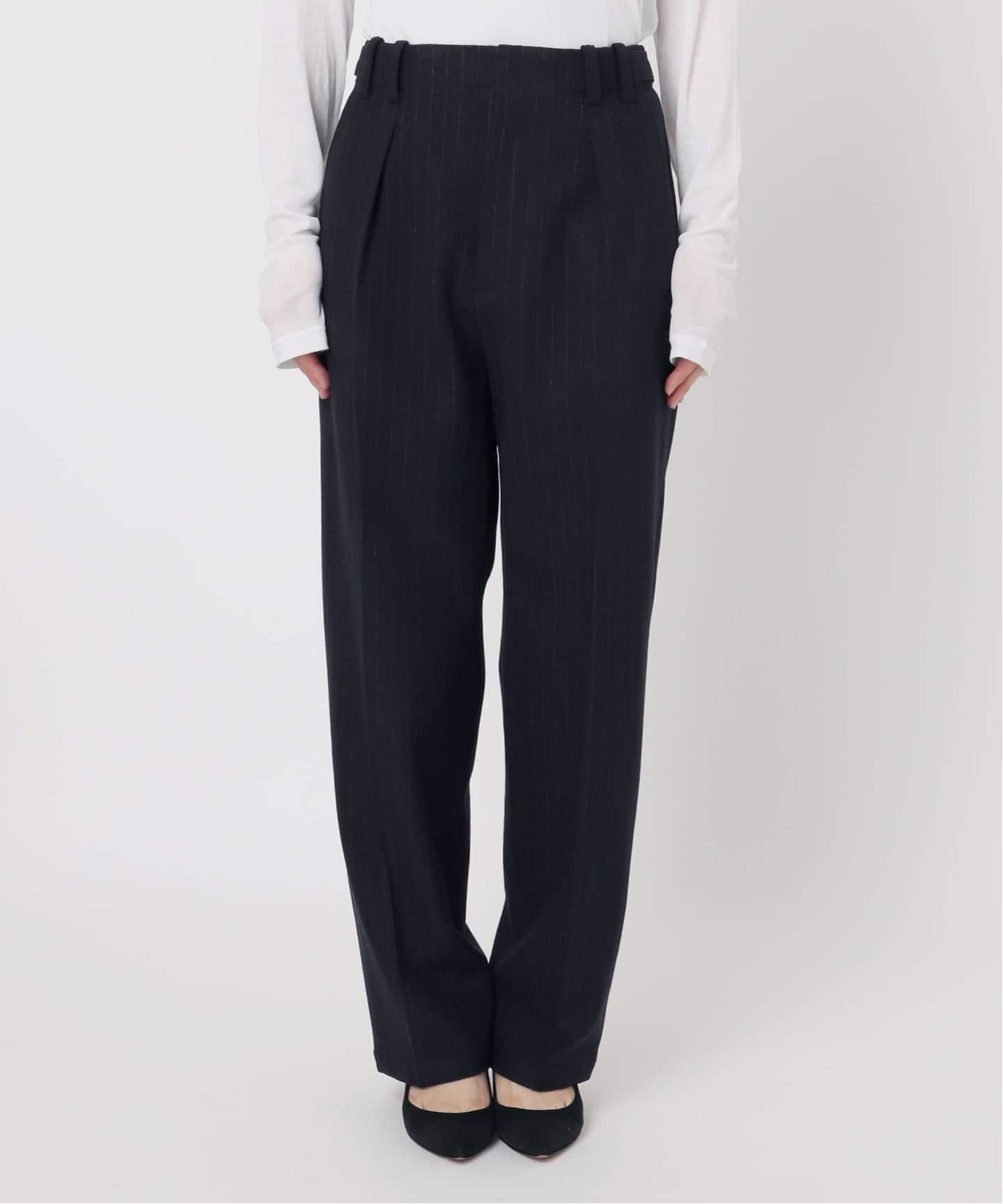 手洗い可》起毛タックテーパードパンツ（スラックス）｜Spick and Span