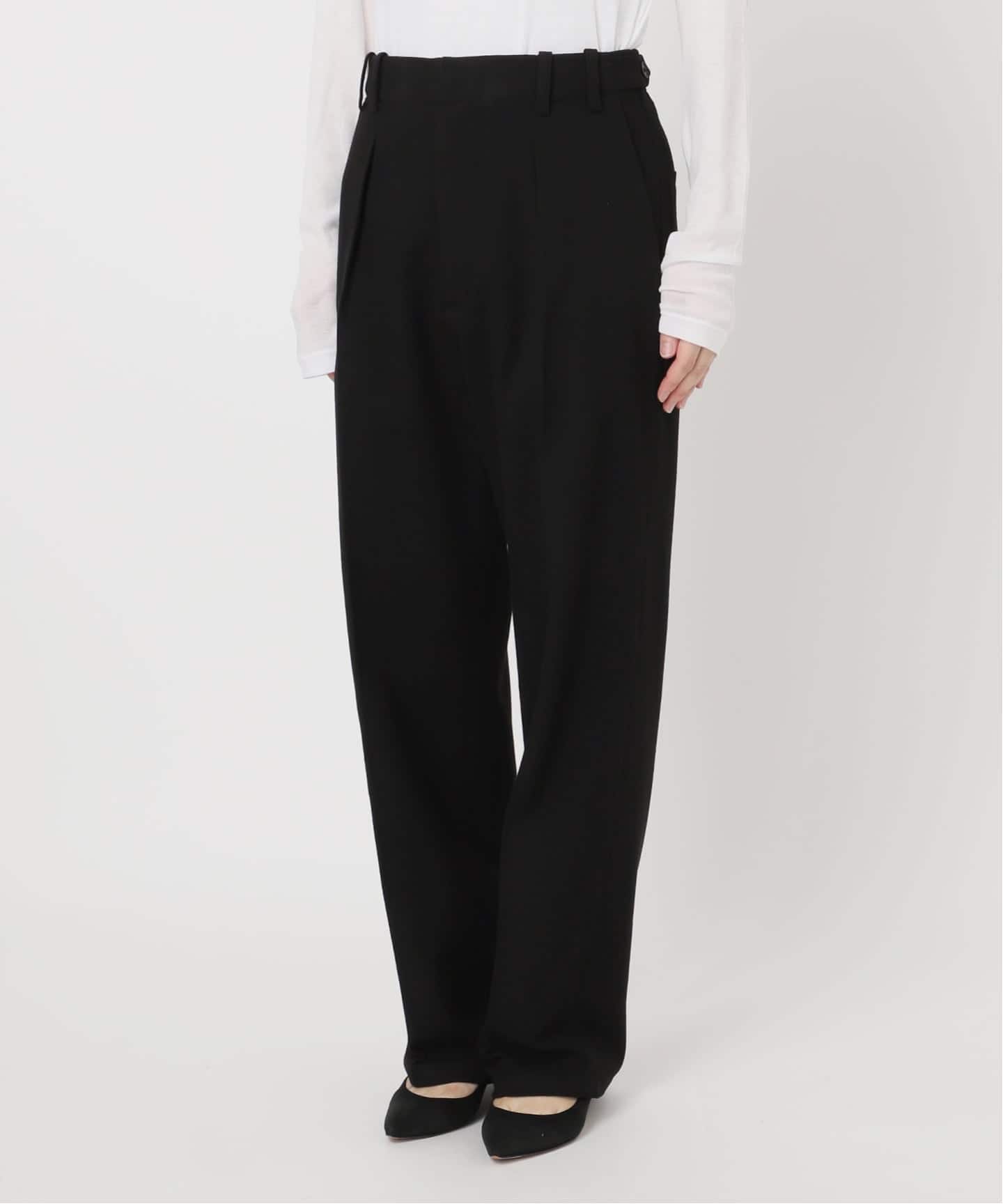 手洗い可》起毛タックテーパードパンツ（スラックス）｜Spick and Span