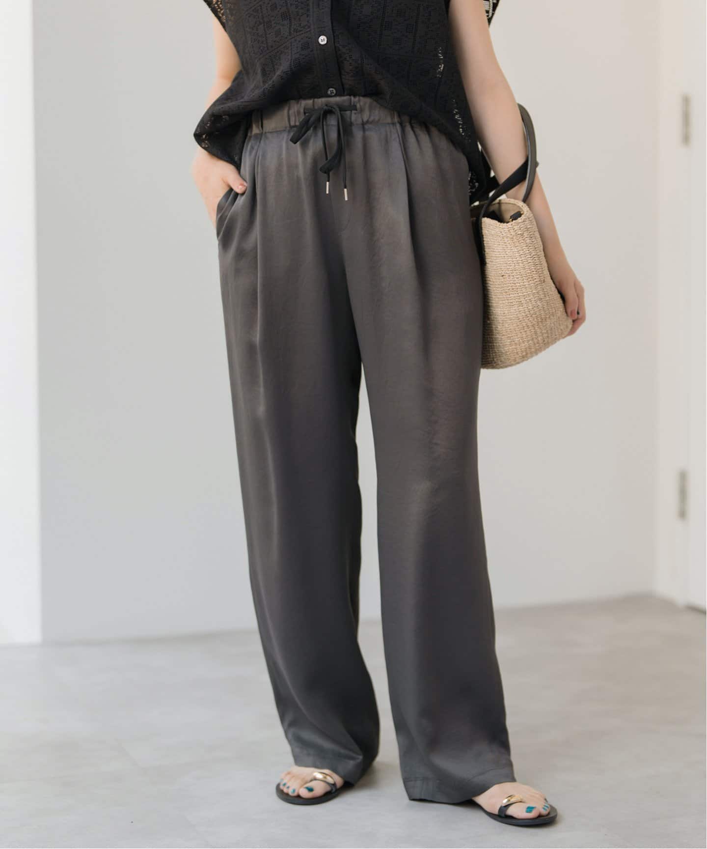 WEB限定 / 追加》ワッシャーサテンイージーパンツ（その他パンツ