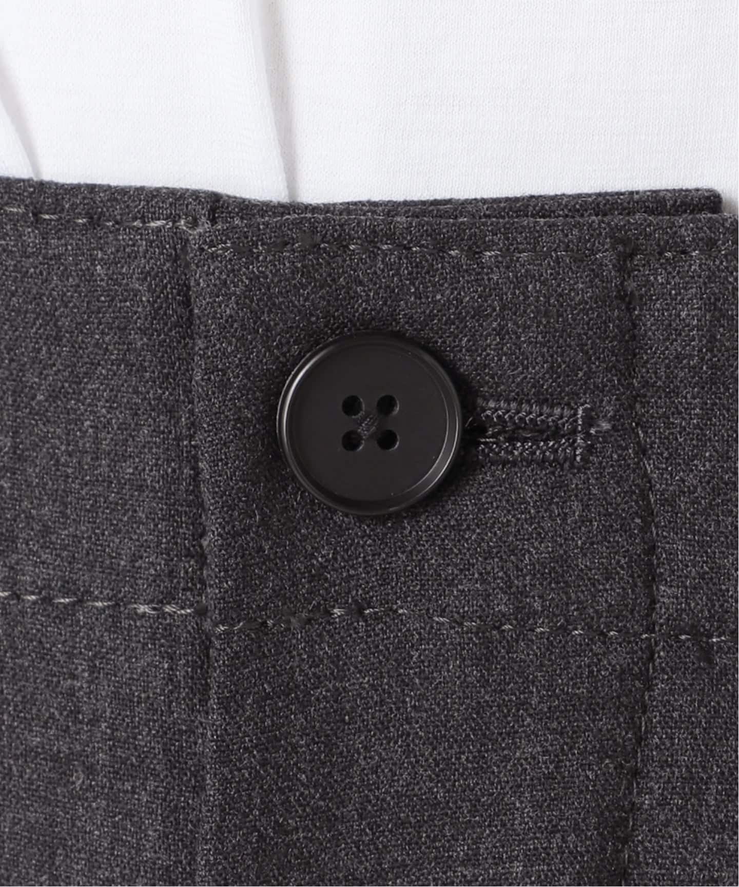 Spick and Span ハイブリッドラミー1タックパンツ ブラウン 34 Spick & Span（スピックアンドスパン）の「ハイブリッドラミー1