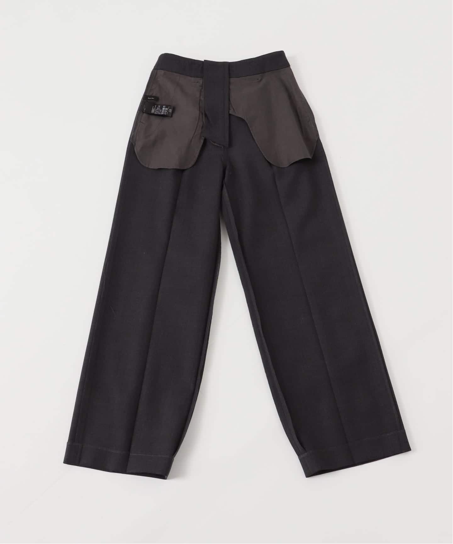 spick&span ハイブリッドダブルクロスワンタックパンツ 38 完全受注生産】《追加》SO ハイブリッドWクロスワンタックパンツ