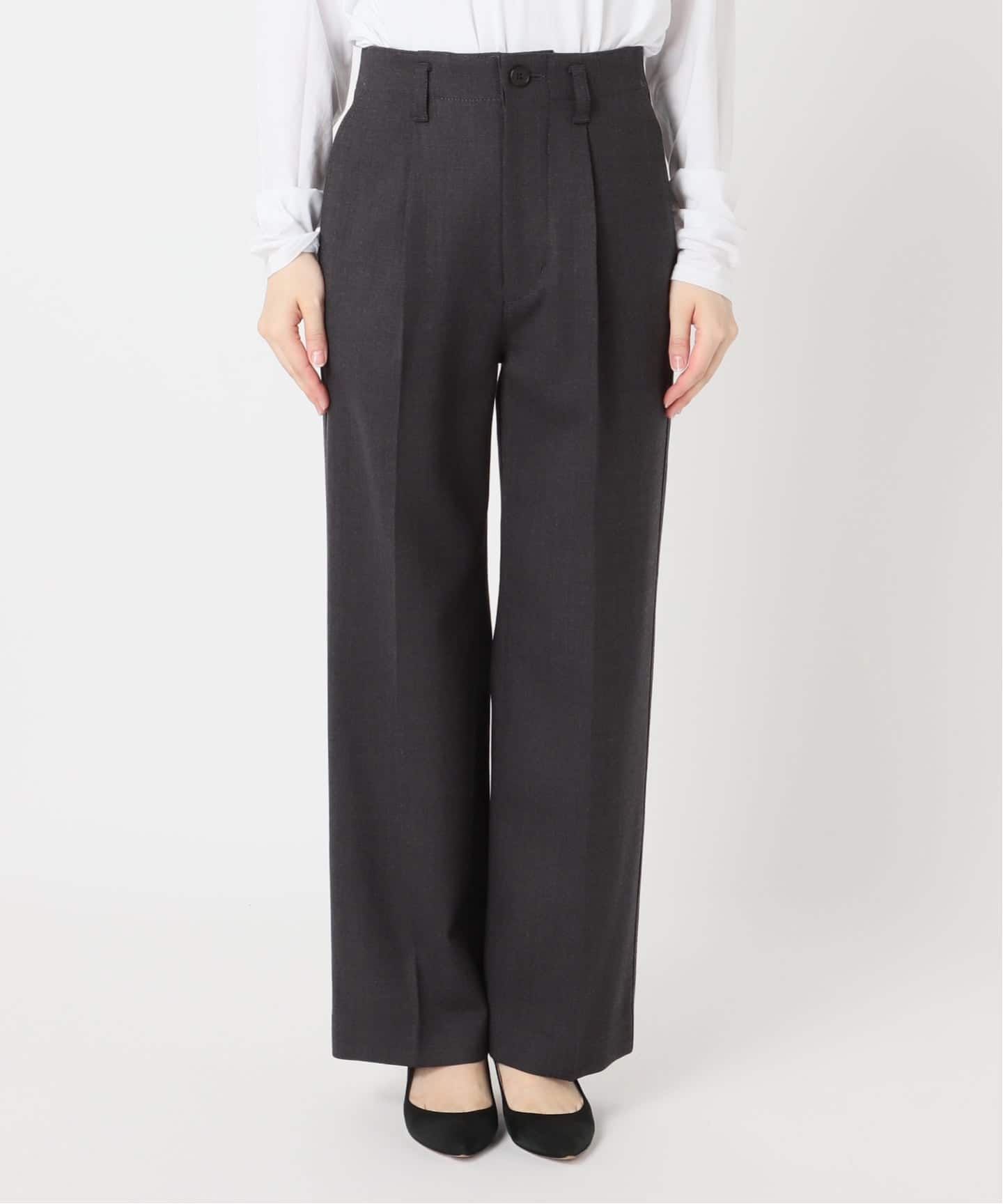 spick&span ハイブリッドダブルクロスワンタックパンツ 38 Spick & Span（スピックアンドスパン）の「≪追加