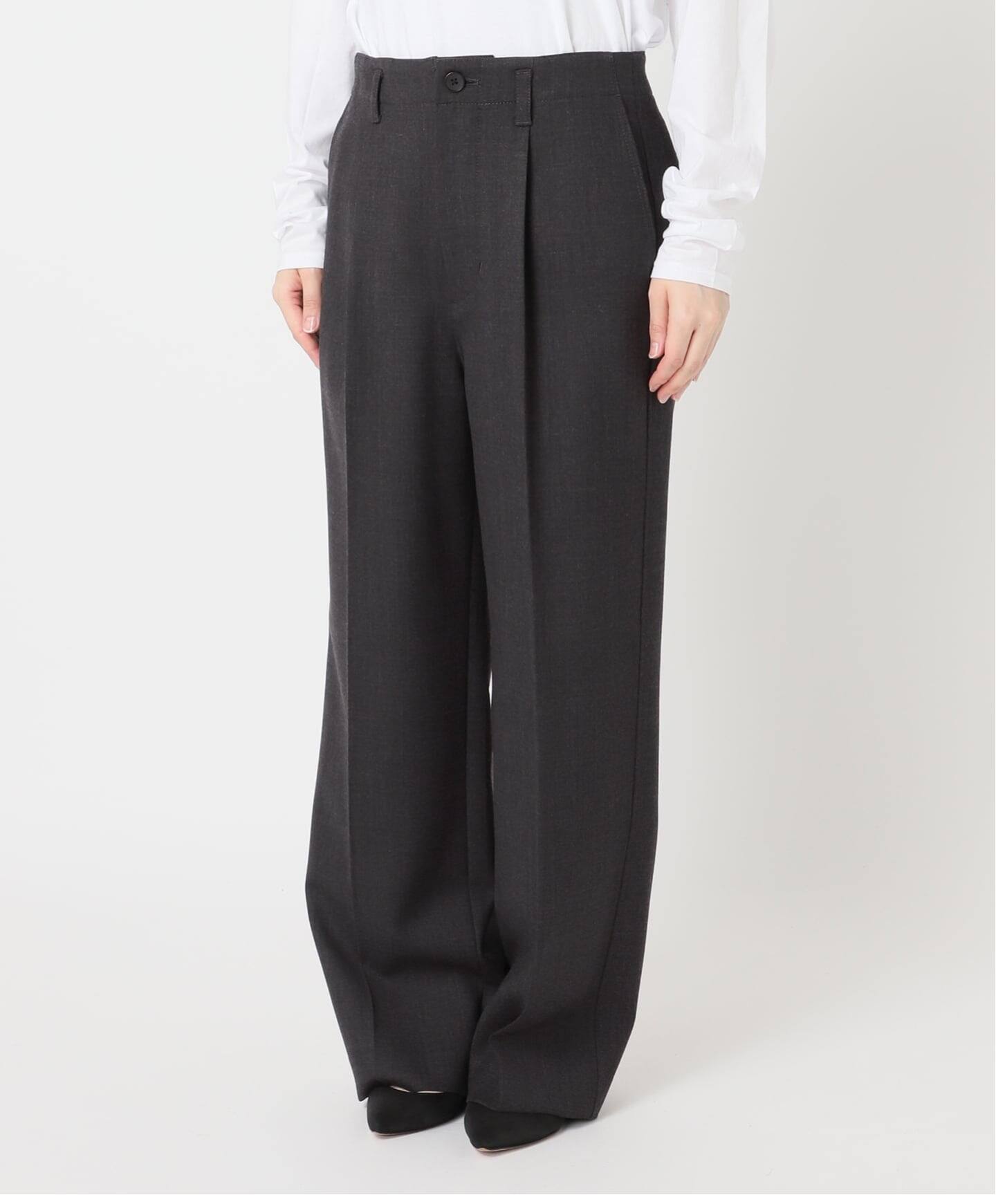 spick&span ハイブリッドダブルクロスワンタックパンツ 38 Spick & Span（スピックアンドスパン）の「≪追加