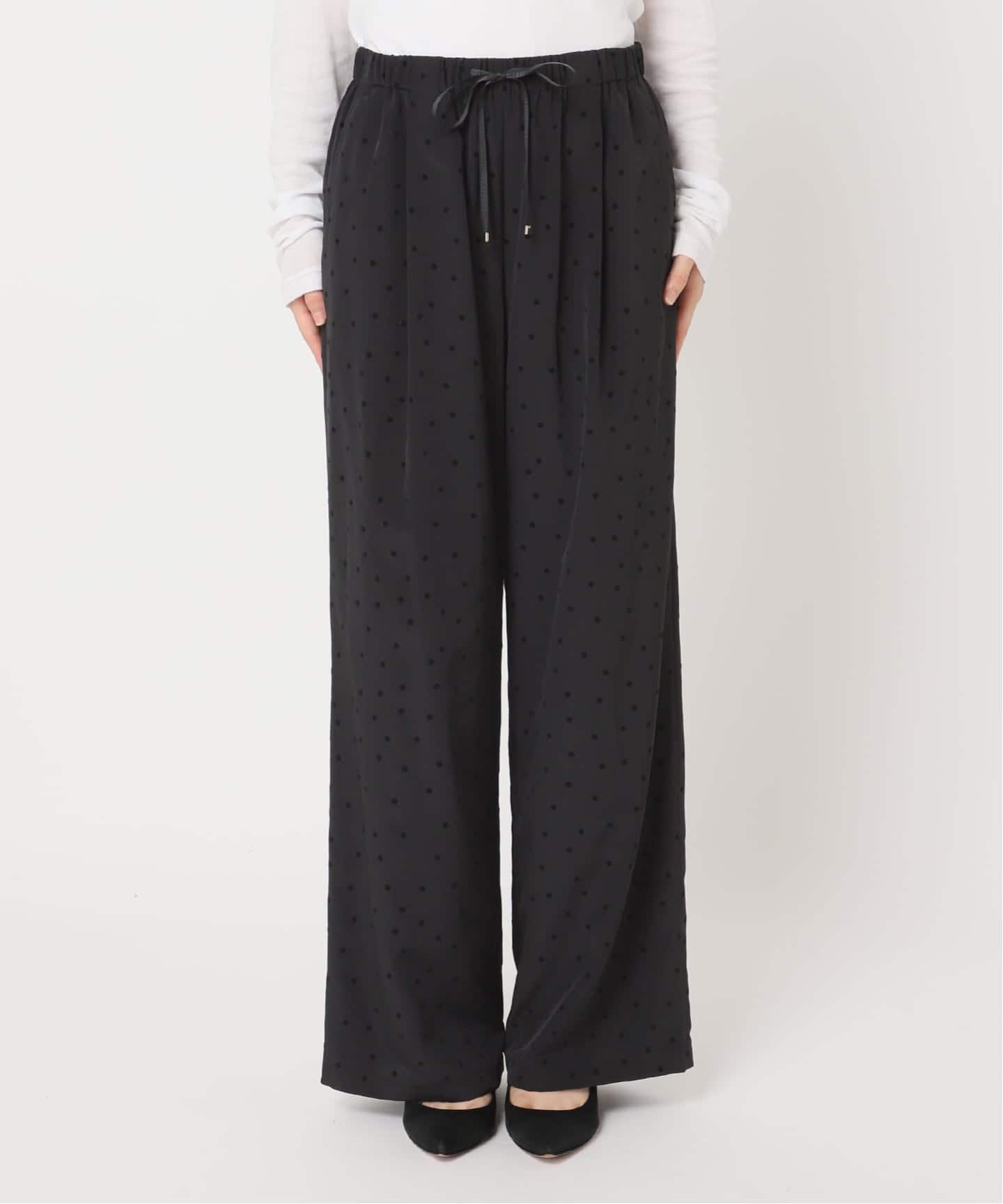 yori ドットフロッキーイージーパンツ WEB限定予約》フロッキードットイージーパンツ（その他パンツ