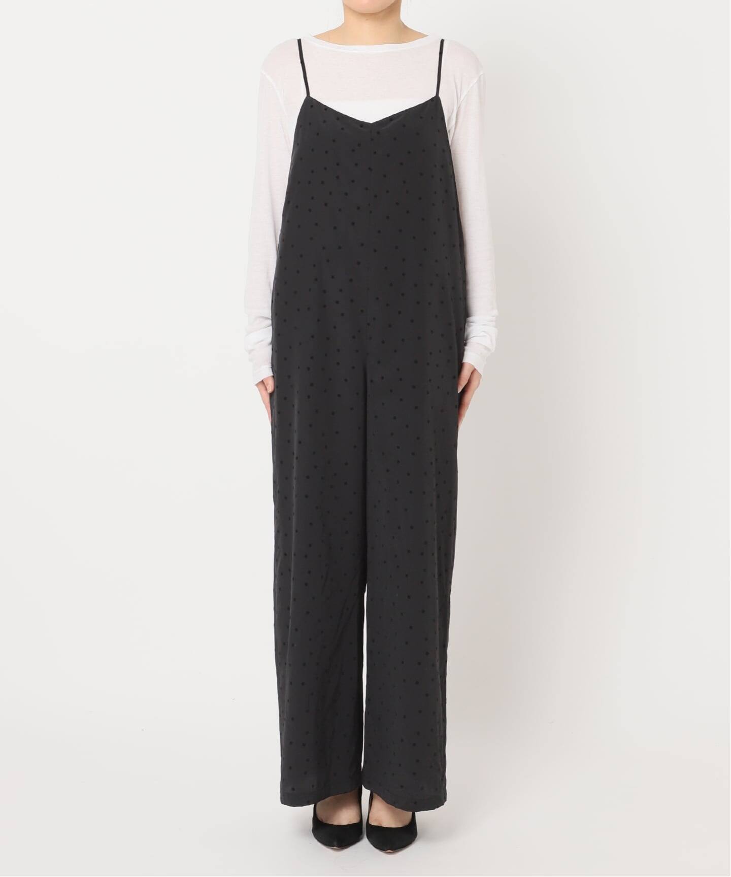 WEB限定》フロッキードットキャミサロペット（サロペット