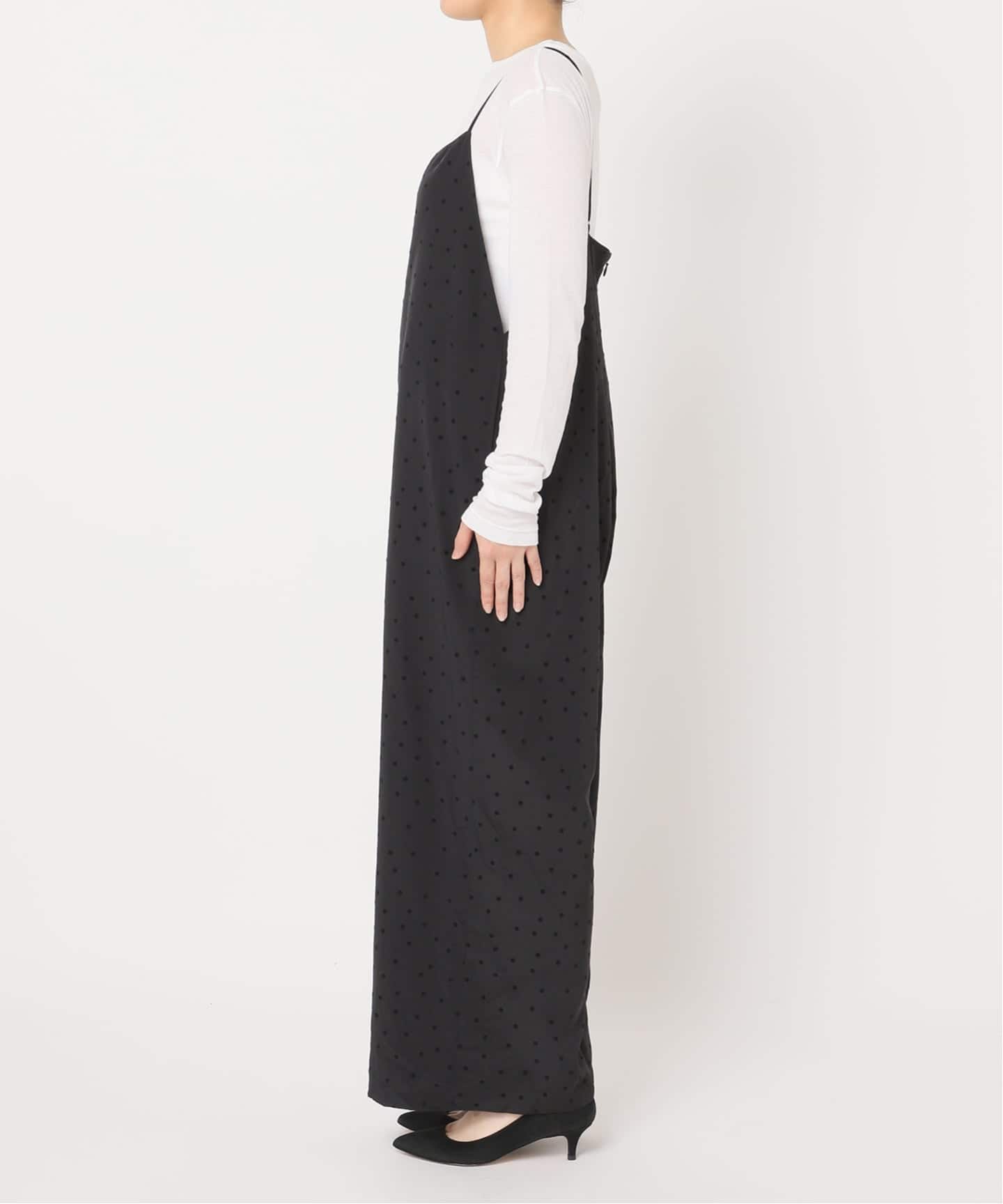 WEB限定》フロッキードットキャミサロペット（サロペット