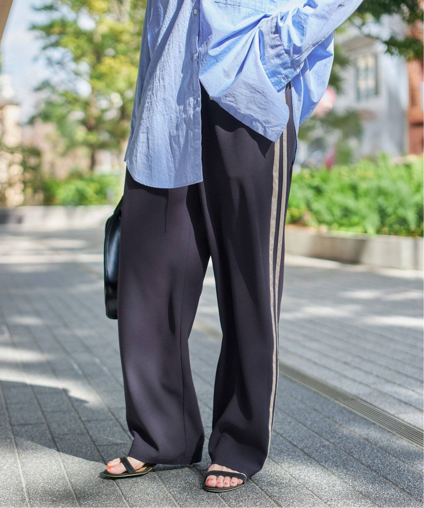 ドゥーズィエムクラス シルクサテンパンツ 38 Muse De Deuxieme Classe シルクサテンパンツ36 黒 ドゥーズィエム Deuxieme Classe(ドゥーズィエムクラス) シルクサテンパンツ　36