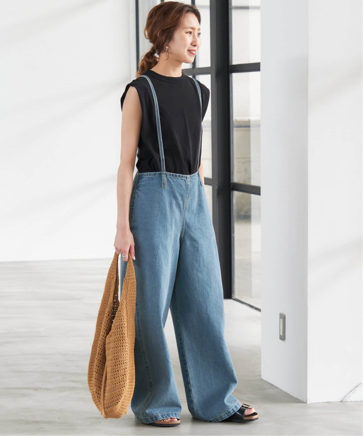 新品 タグ有 Spick and Span デニムサロペット サロペット ブルー 追加》デニムサロペット（サロペット／オーバーオール）｜Spick
