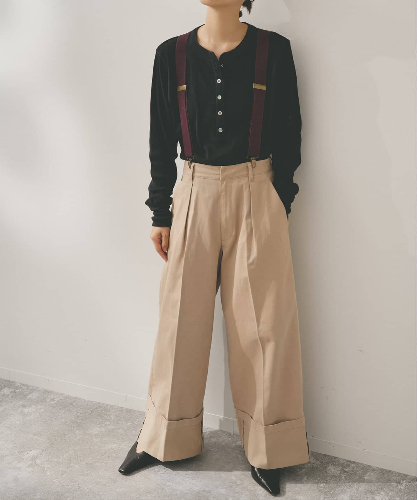 【エゴトリッピング propaganda☆】チェック サスペンダーパンツ☆ エゴトリッピング propaganda☆】チェック サスペンダーパンツ