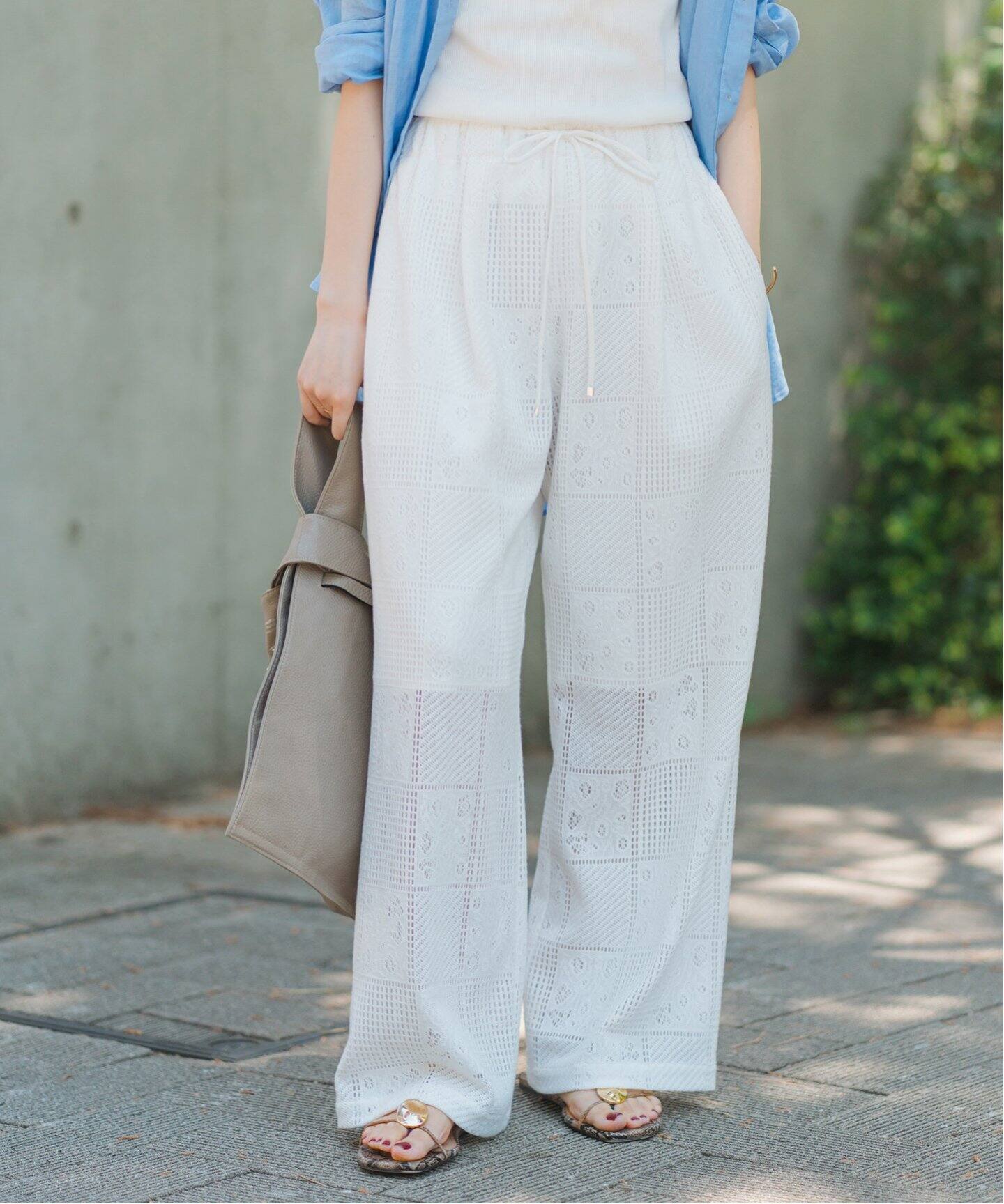 一部店舗+WEB限定》PEレースイージーパンツ（その他パンツ）｜Spick