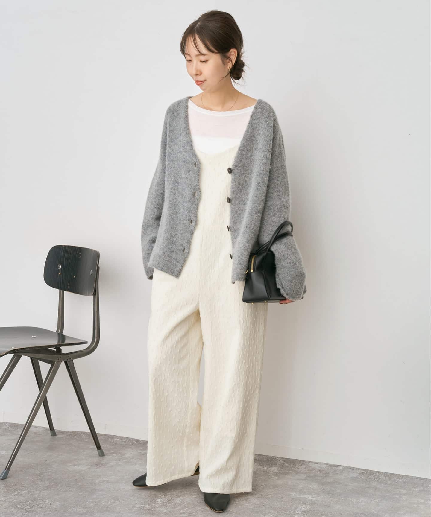 WEB限定》ドットジャガードサロペット（サロペット／オーバーオール