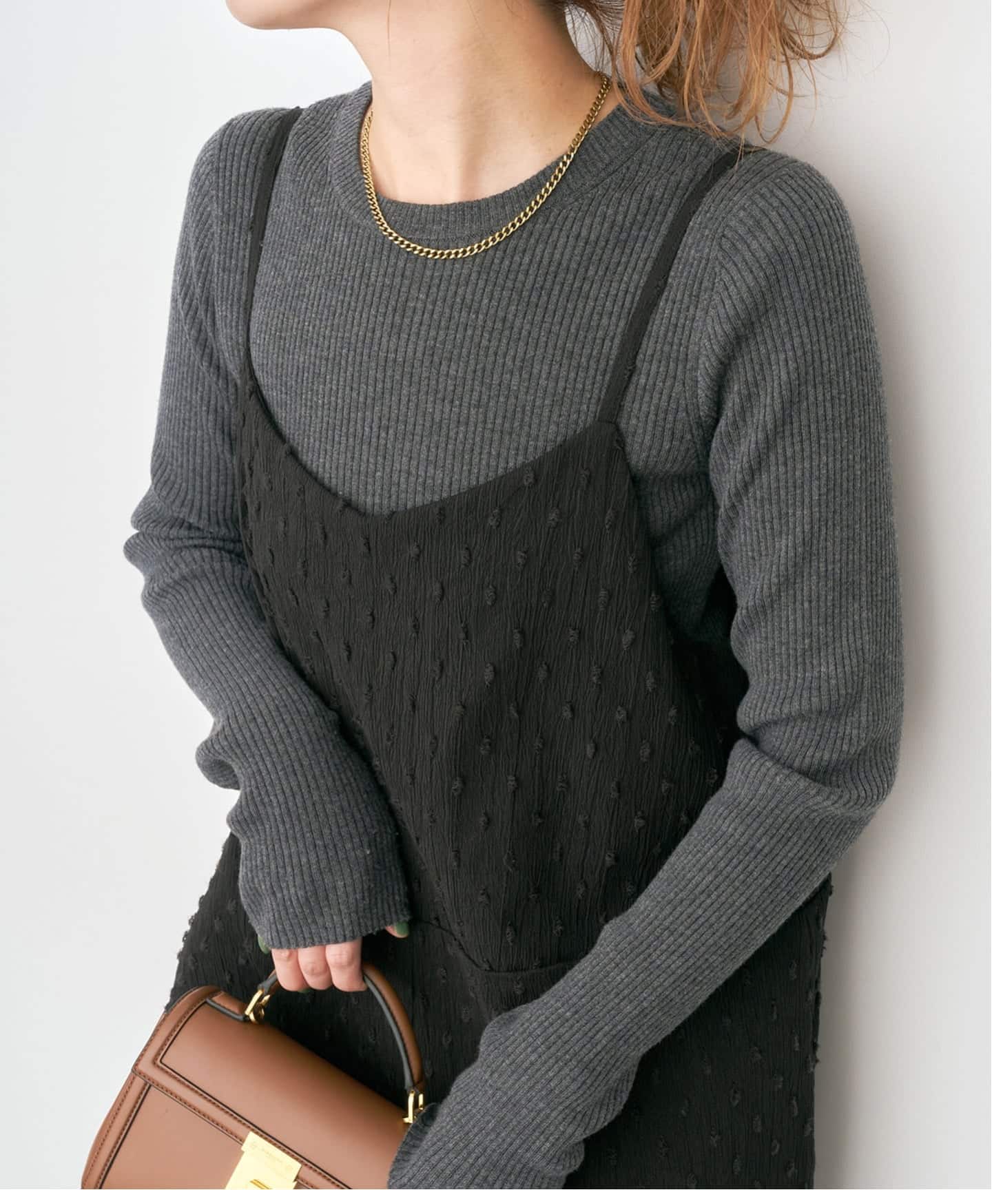 WEB限定》ドットジャガードサロペット（サロペット／オーバーオール