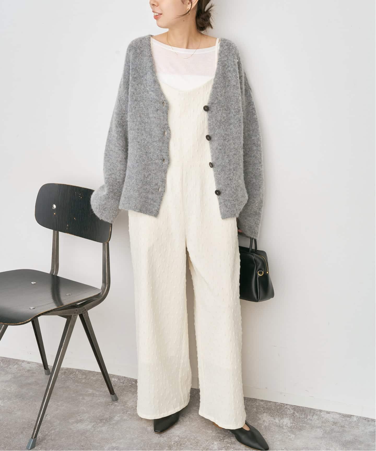 Spick&Span ドットジャガードサロペット　36サイズ新品未使用タグ付き！ WEB限定》ドットジャガードサロペット（サロペット／オーバーオール