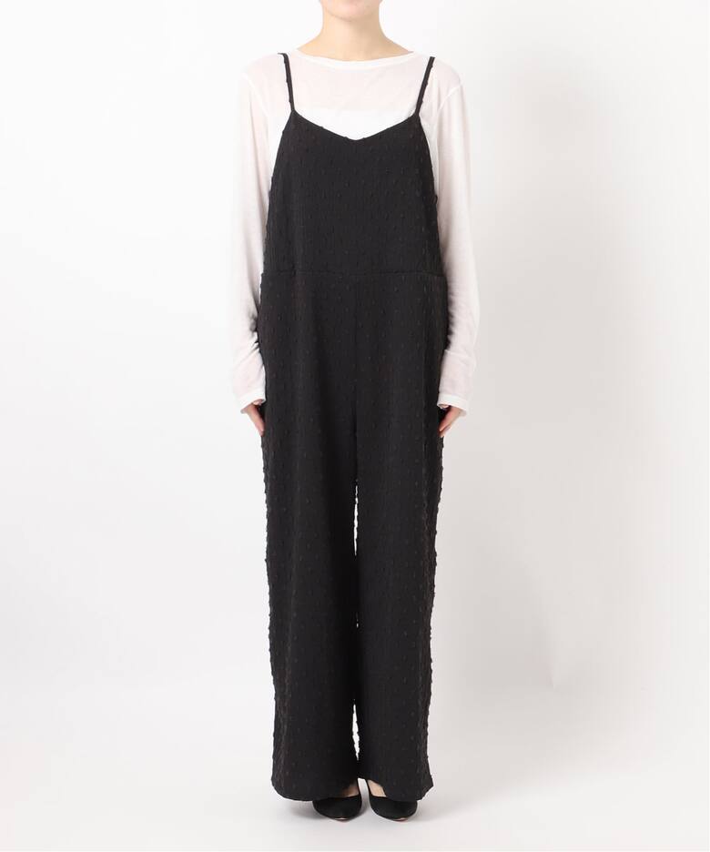WEB限定》ドットジャガードサロペット（サロペット／オーバーオール 