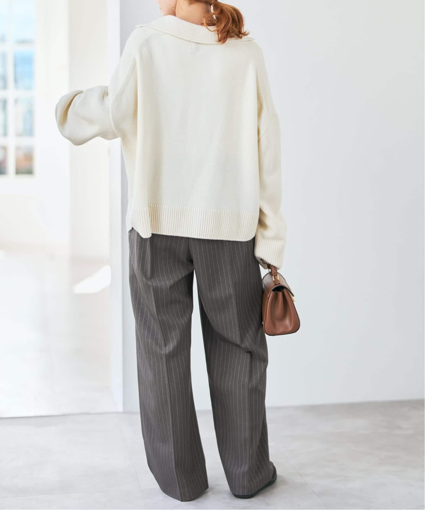 ウォッシャブルPEイージースラックスパンツ（スラックス）｜Spick and