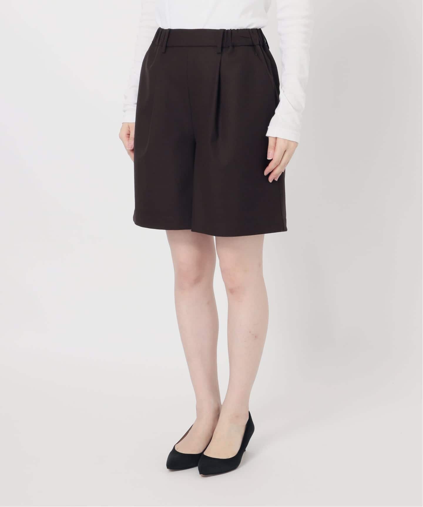 SIZE.38：イージーキュロットパンツ 手洗い可》イージーキュロットパンツ（ショート・ハーフパンツ