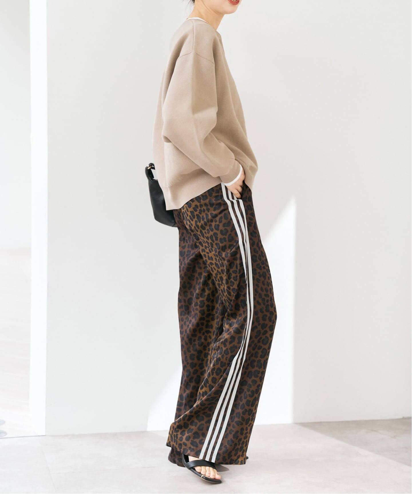 adidas / アディダス LEO PRINT WIDE LEG SATIN PANTS（ジャージ