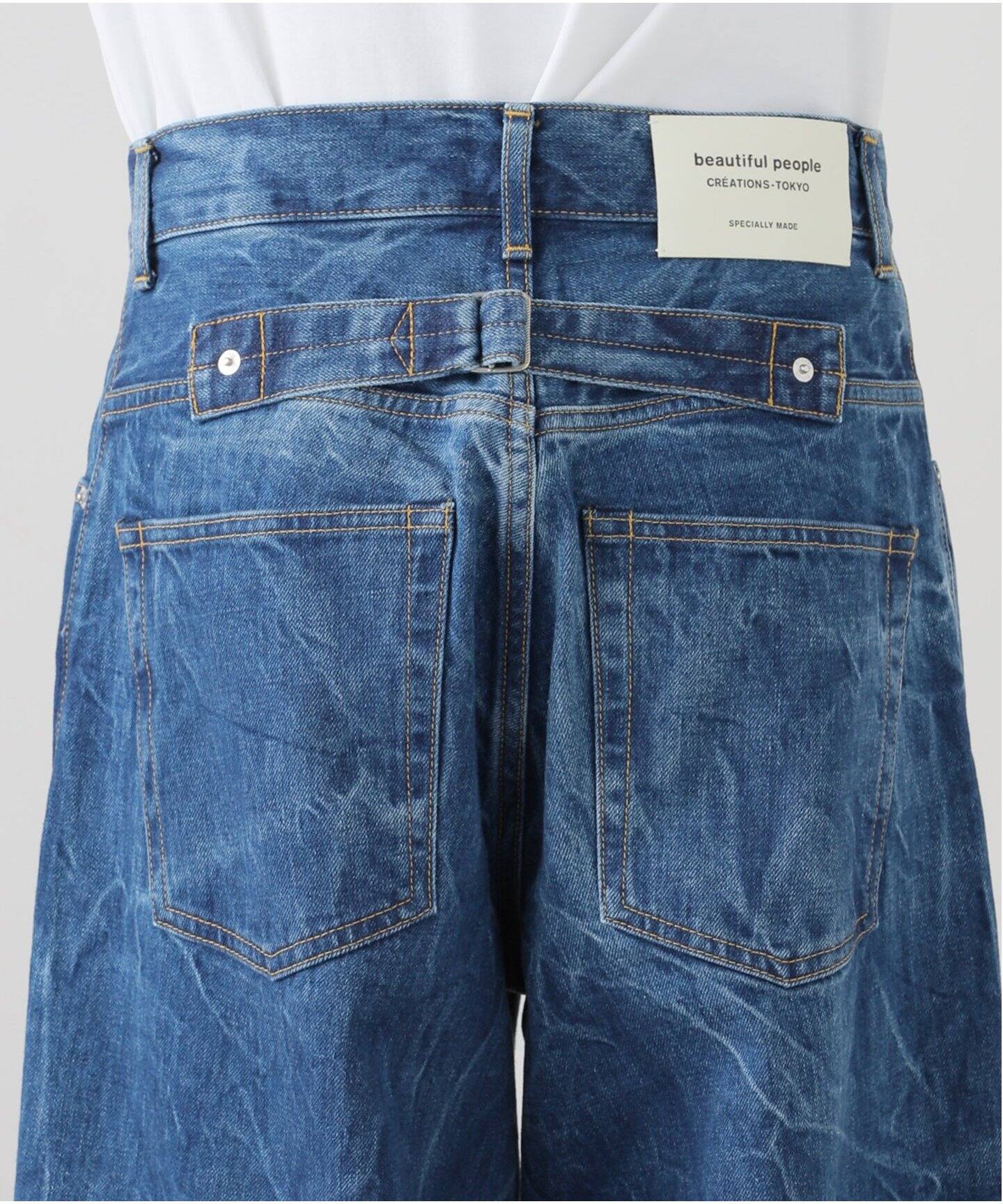 ≪一部店舗＋WEB限定≫beautiful people selvedge denim loose wide 