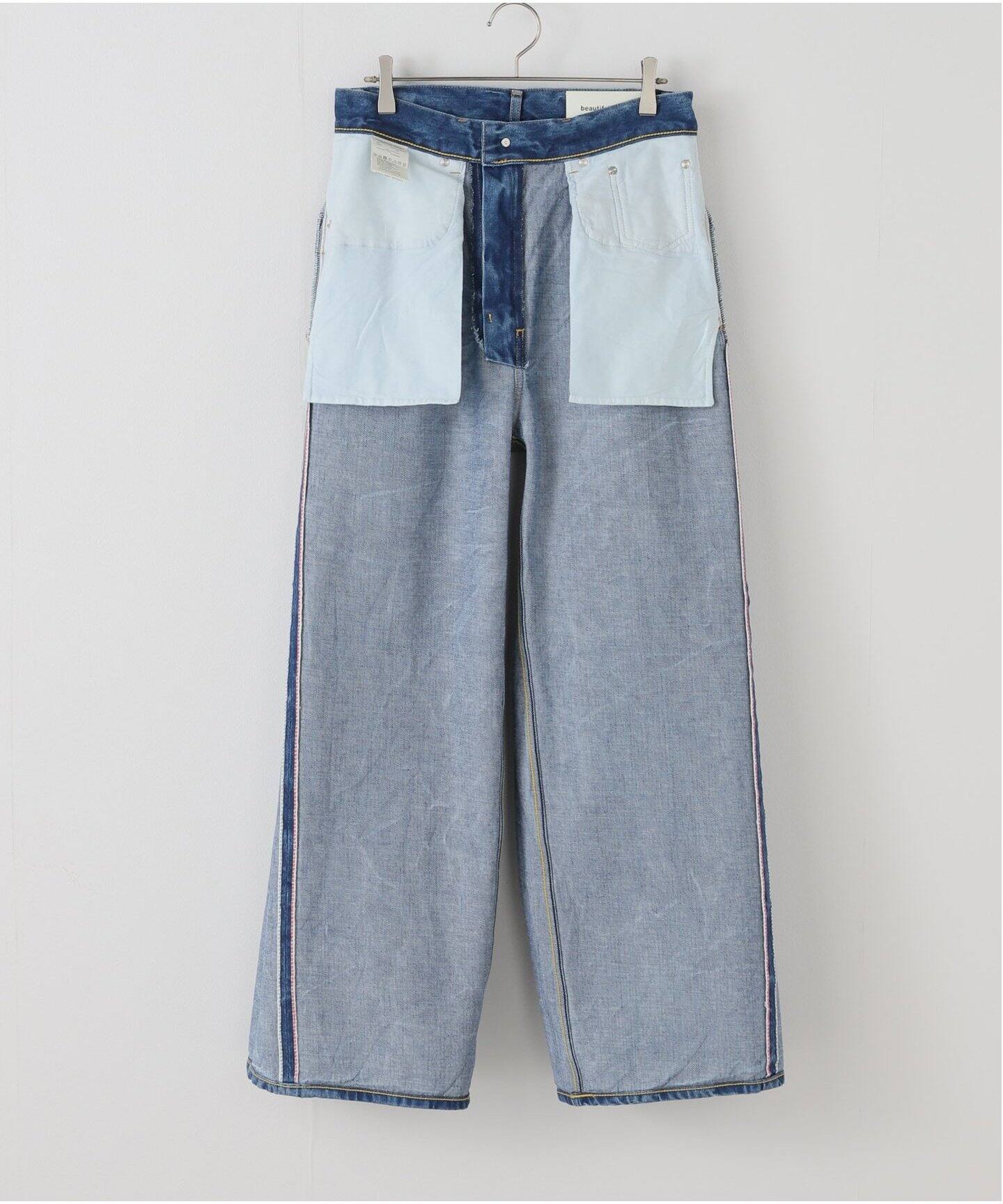 ≪一部店舗＋WEB限定≫beautiful people selvedge denim loose wide 