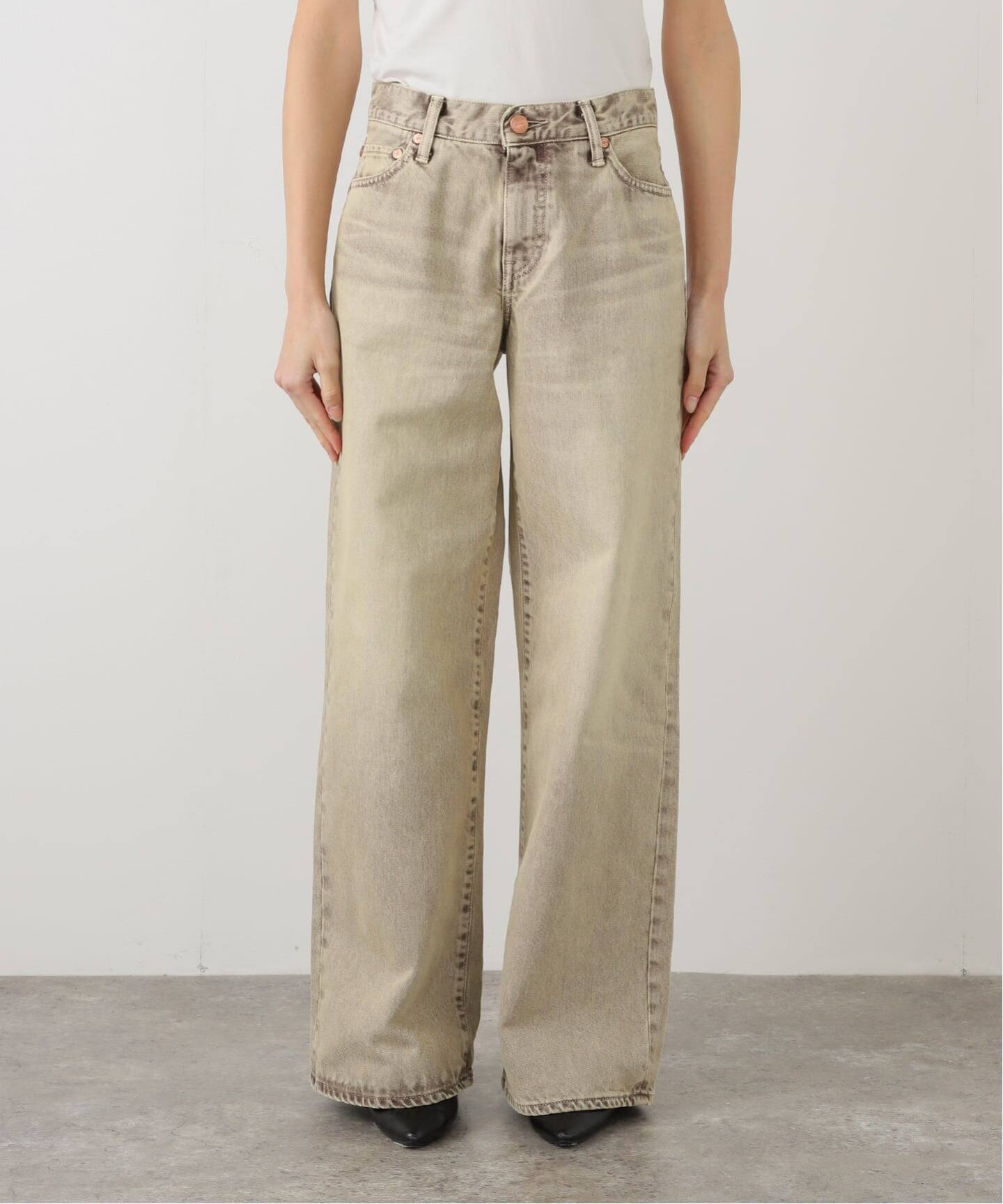 AUTHEN / オーセン JUMBLE DYE LOW RISE WIDE LEG（デニムパンツ