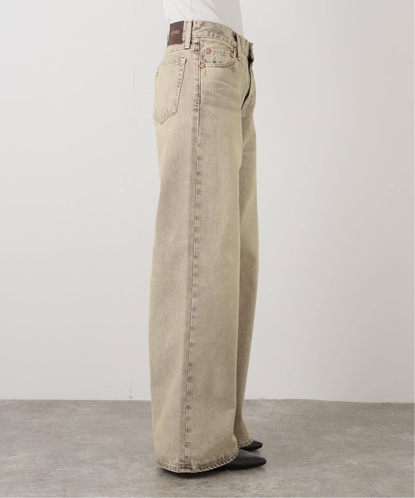 AUTHEN / オーセン JUMBLE DYE LOW RISE WIDE LEG（デニムパンツ