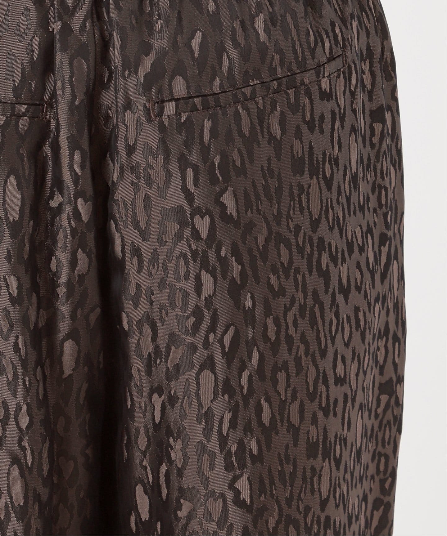 ティッカ TICCA レオパードジャガードパンツ イージーパンツ ヒョウ柄