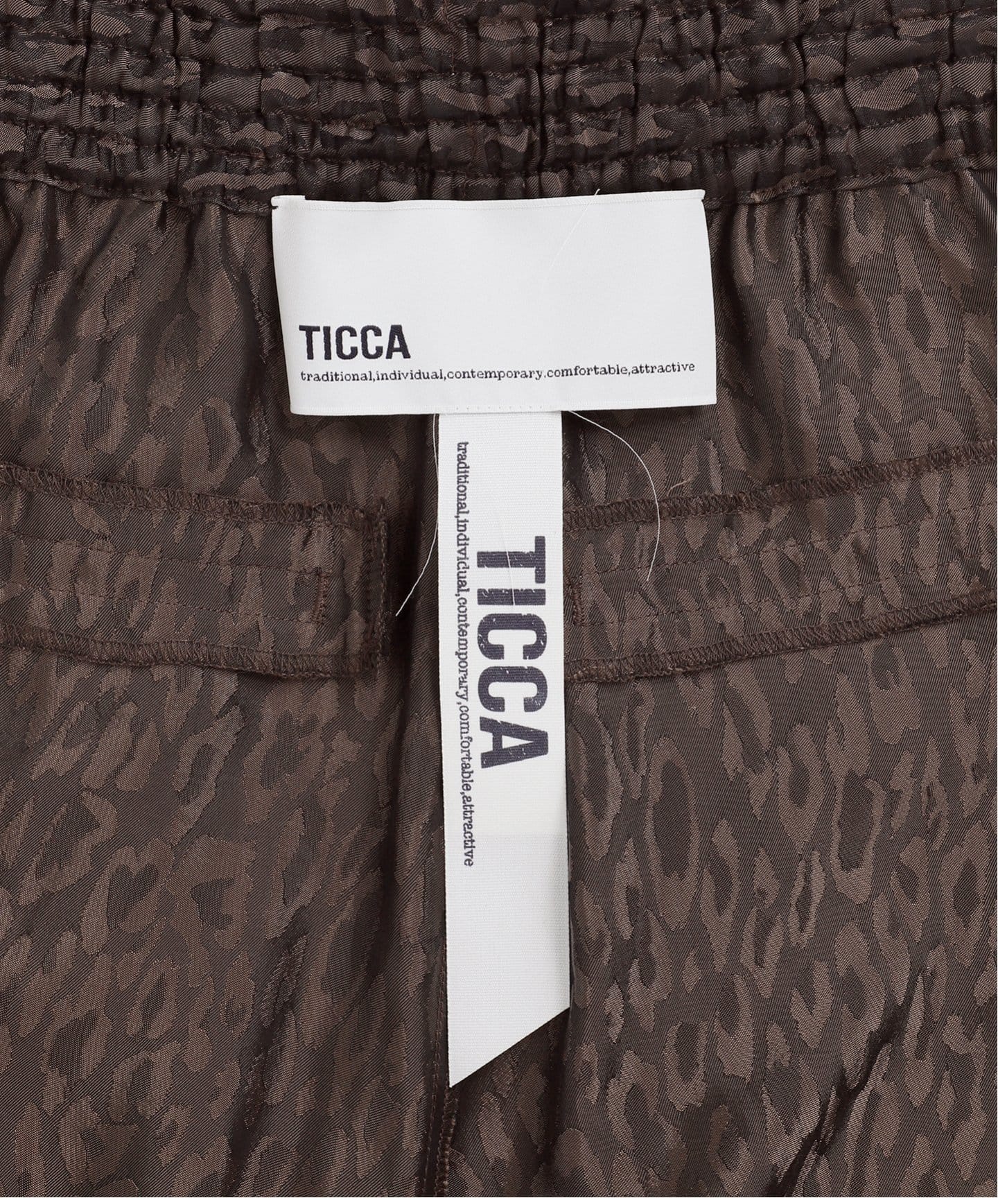 完売品！2025AW 新作！TICCA レオパードジャガードパンツ レオパードジャガードパンツ/TBEA-132