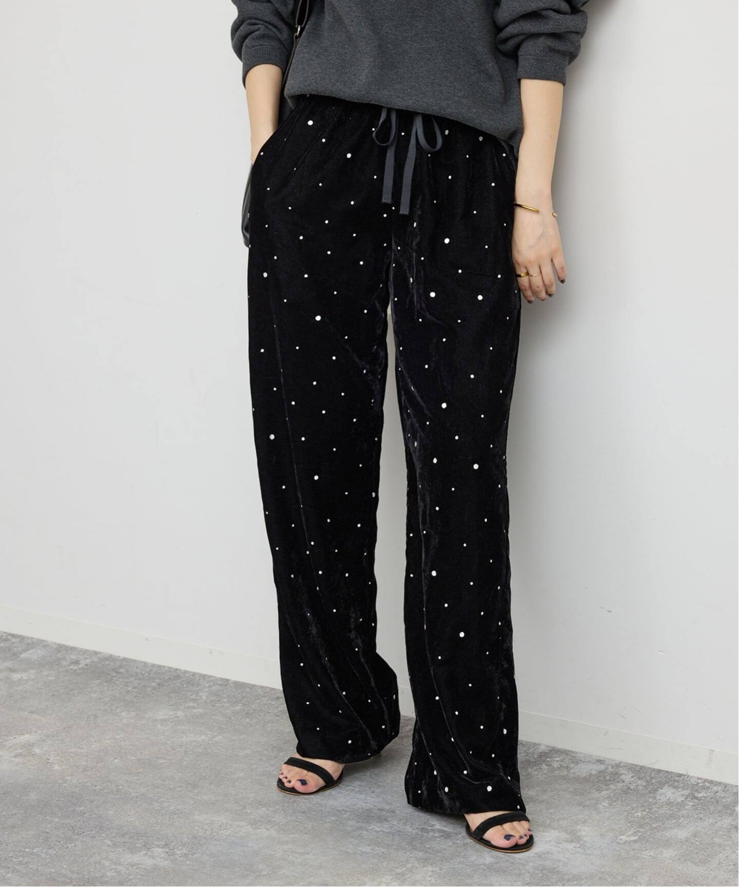 VIAN / グリッターベルベット イージーパンツ 【新品、未使用】 VIAN / ヴィアン Glitter Velvet Easy PT（その他パンツ
