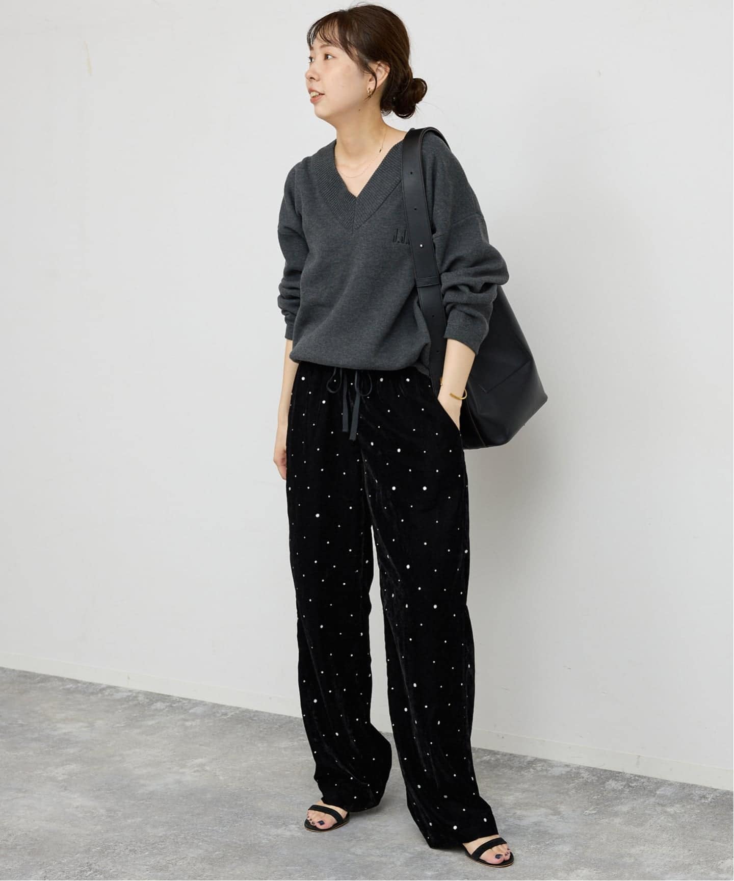 spick and span  レオパード パンツ　VIAN / ヴィアン PT WEB限定追加予約》VIAN / ヴィアン グリッターベルベット