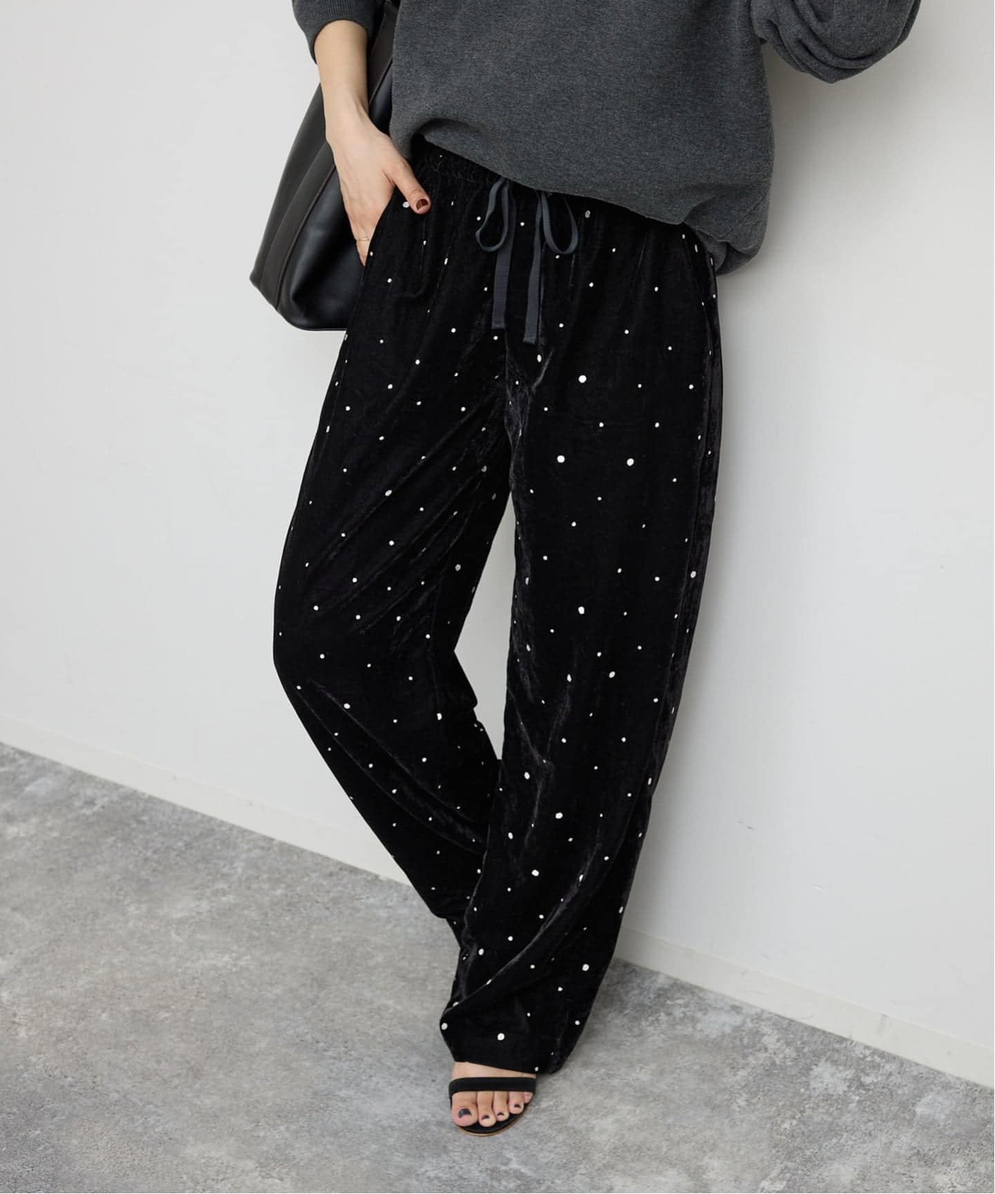 VIAN / グリッターベルベット イージーパンツ 【新品、未使用】 WEB限定追加》VIAN / ヴィアン グリッターベルベットイージーパンツ