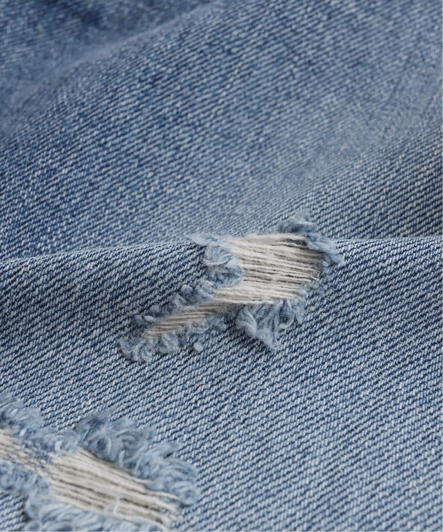 ホリデイ　ダメージデニム　サスペンダー付　32サイズ DAMAGE DENIM SUSPENDER PANTS（LIGHT INDIGO）｜HOLIDAY