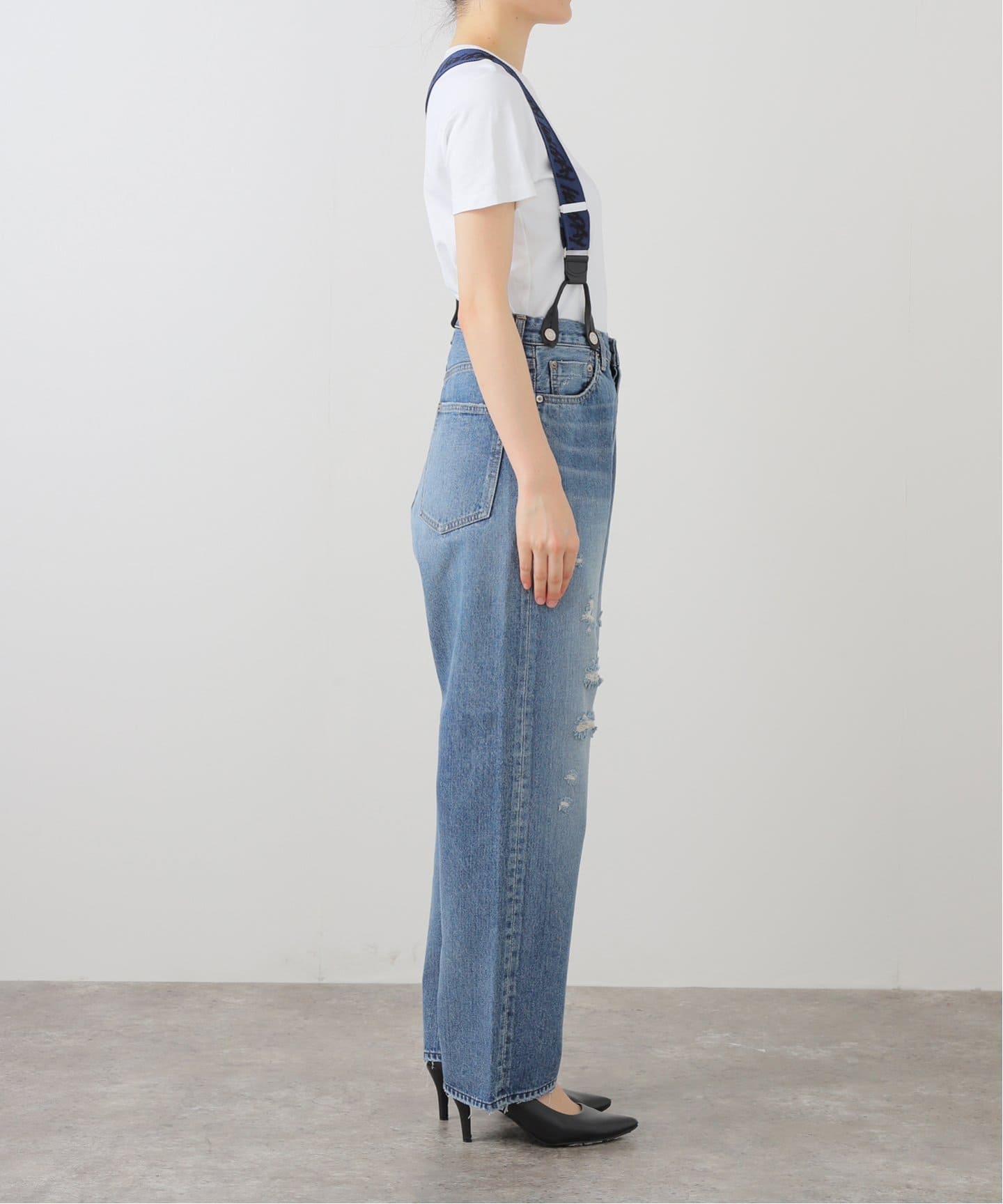 HOLIDAY/ホリデイ DAMAGE DENIM SUSPENDER PANTS（デニムパンツ