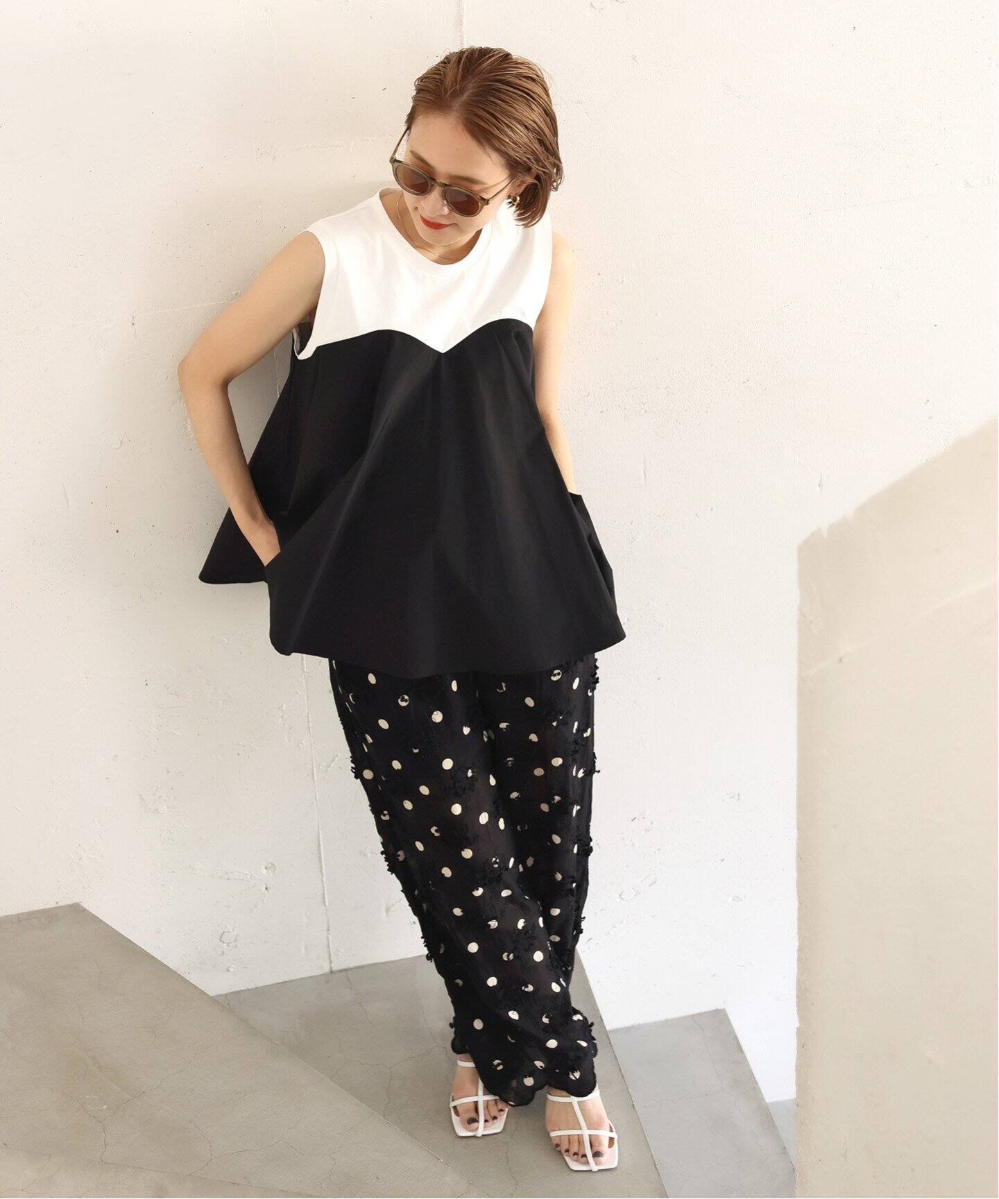 追加予約》crinkle crinkle crinkle 3D embroidery dot pants CC-2508 