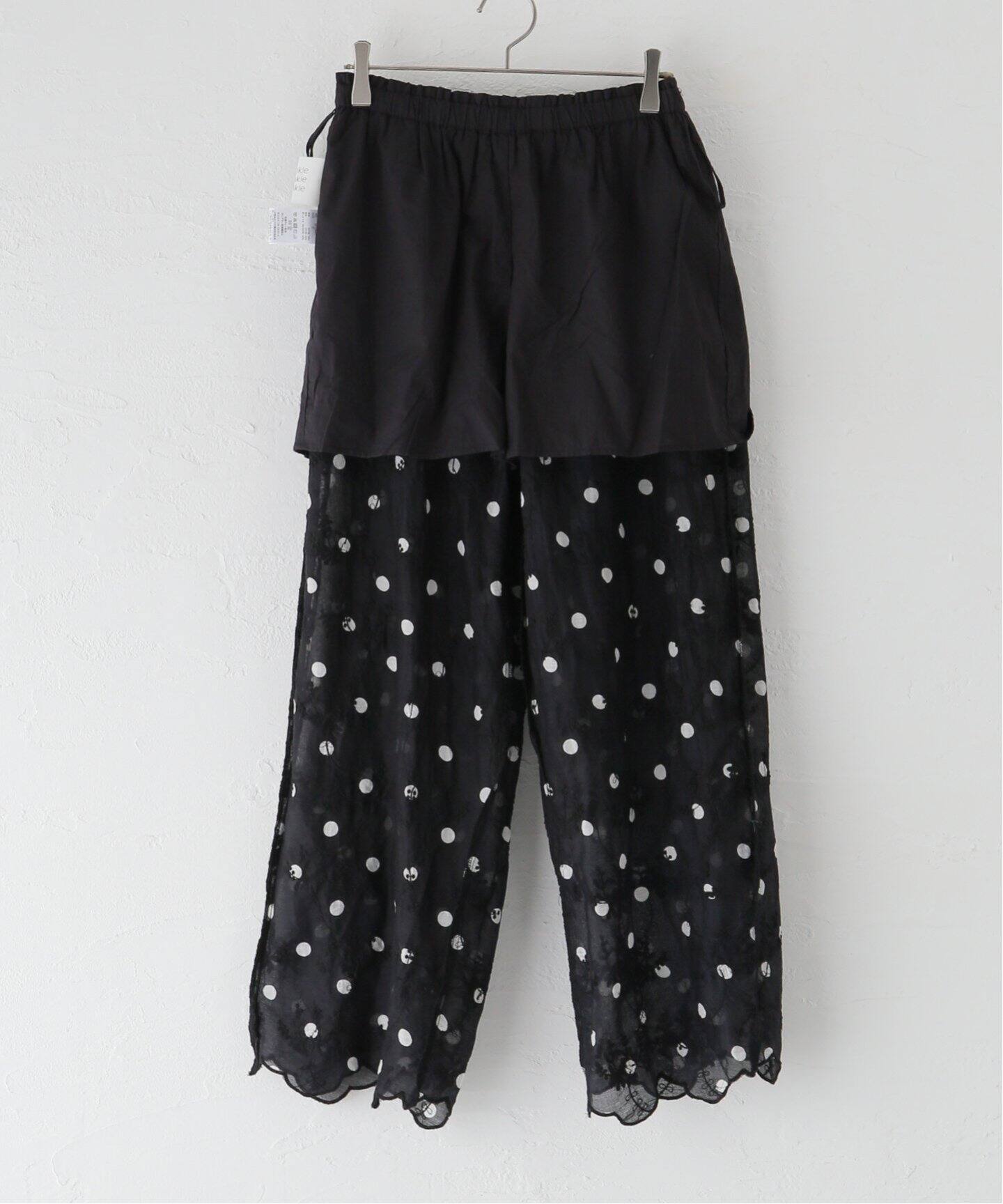 追加予約》crinkle crinkle crinkle 3D embroidery dot pants CC-2508 