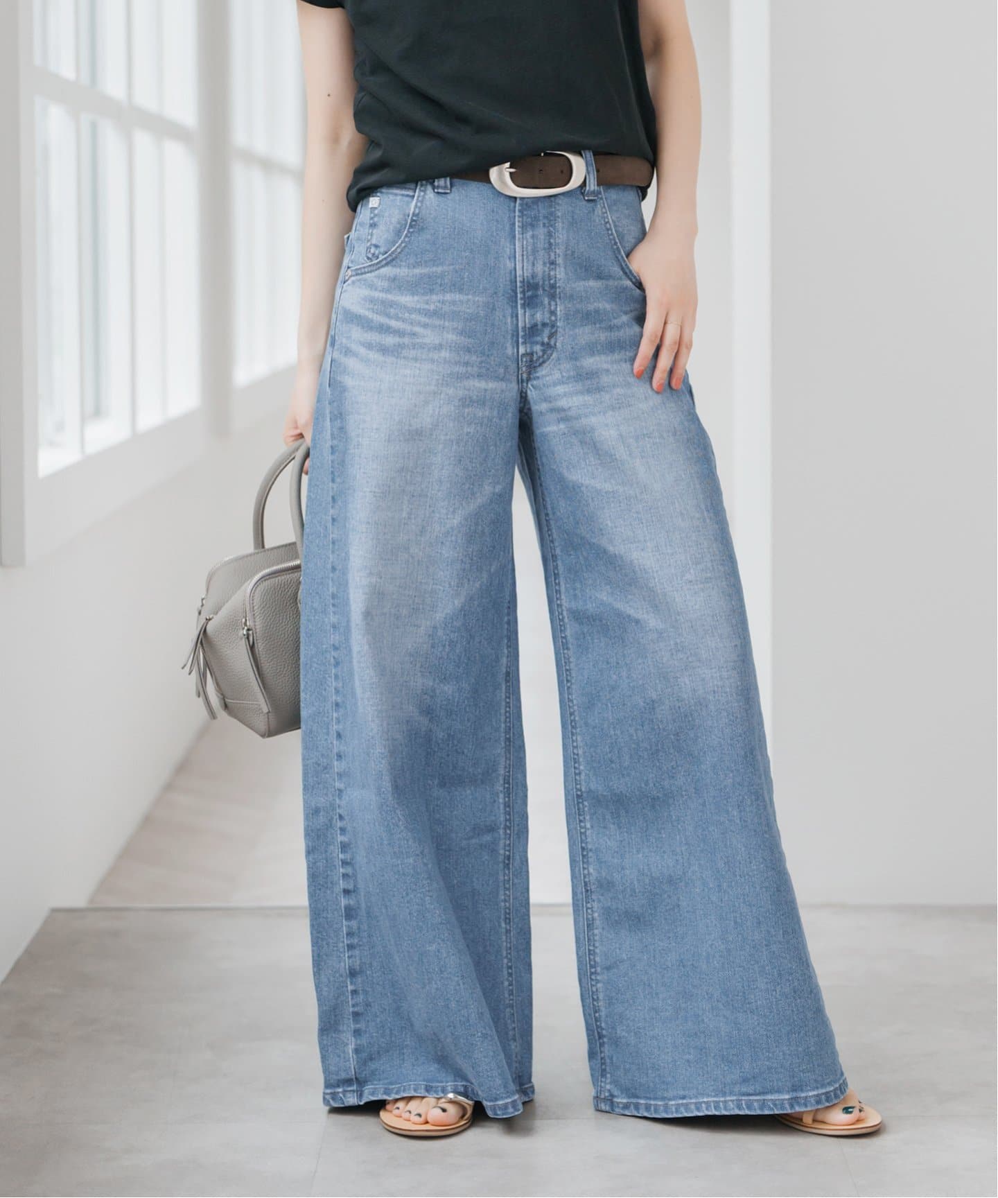 Cocoa♥ スピックアンドスパン　サムシングデニム SOMETHING / サムシング 別注HANA CURVE TAPERED（デニムパンツ