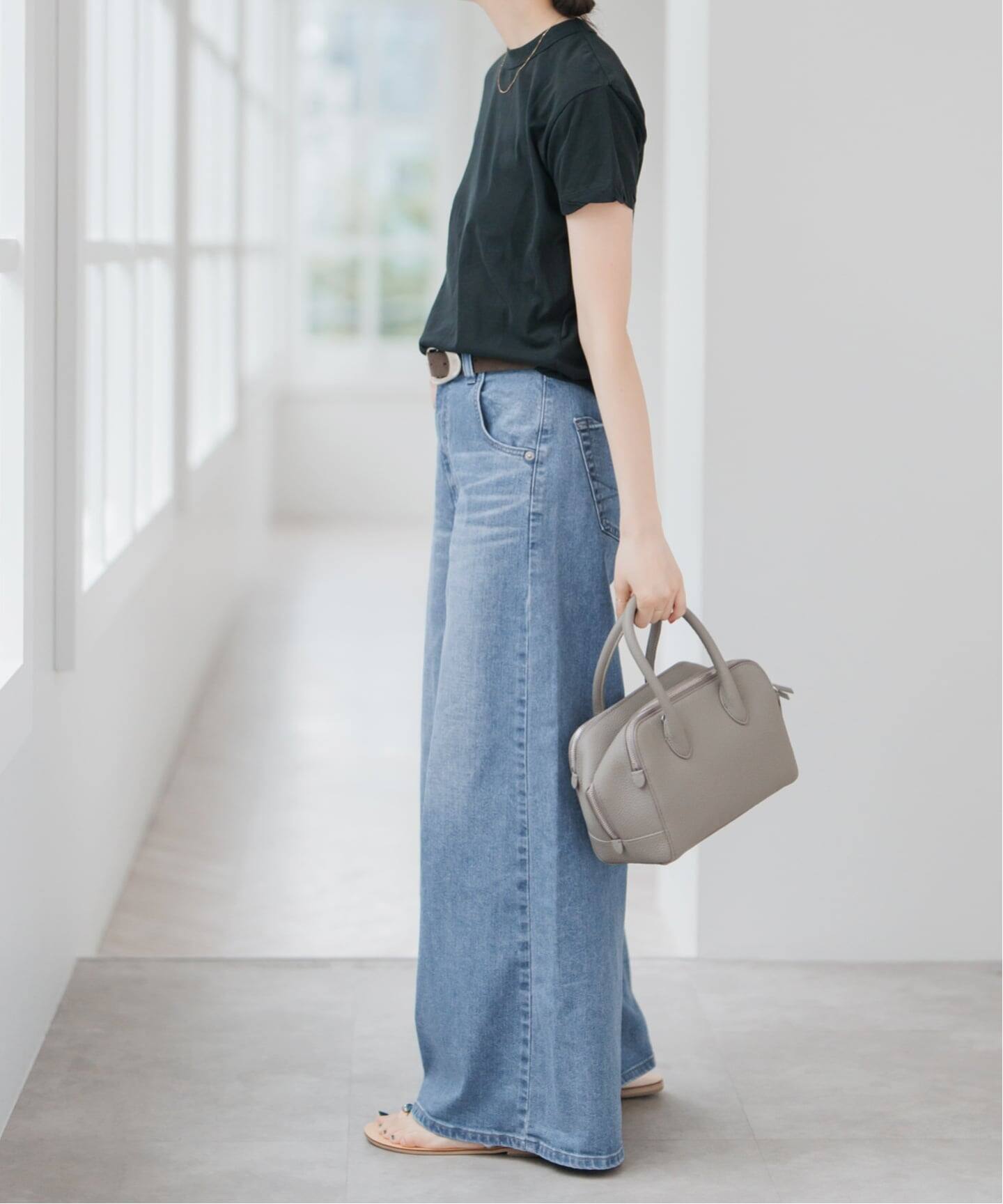 追加》SOMETHING / サムシング 別注LISA SUPER WIDE（デニムパンツ