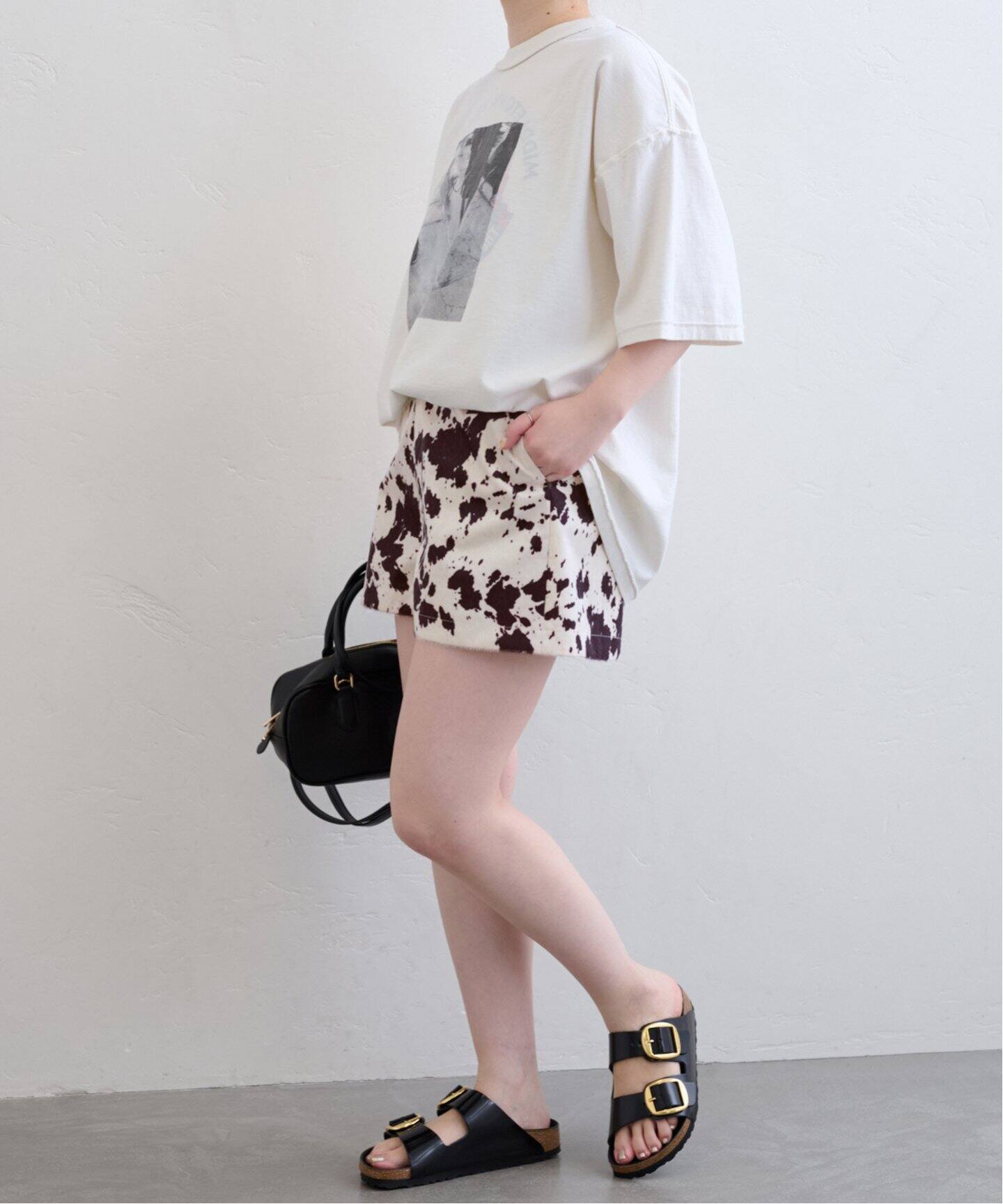 COW PRINT SHORT PANTS（ショート・ハーフパンツ）｜U by