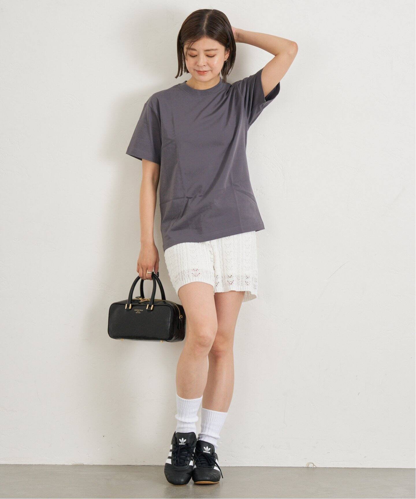 柄編みニットショートパンツ（ショート・ハーフパンツ）｜U by