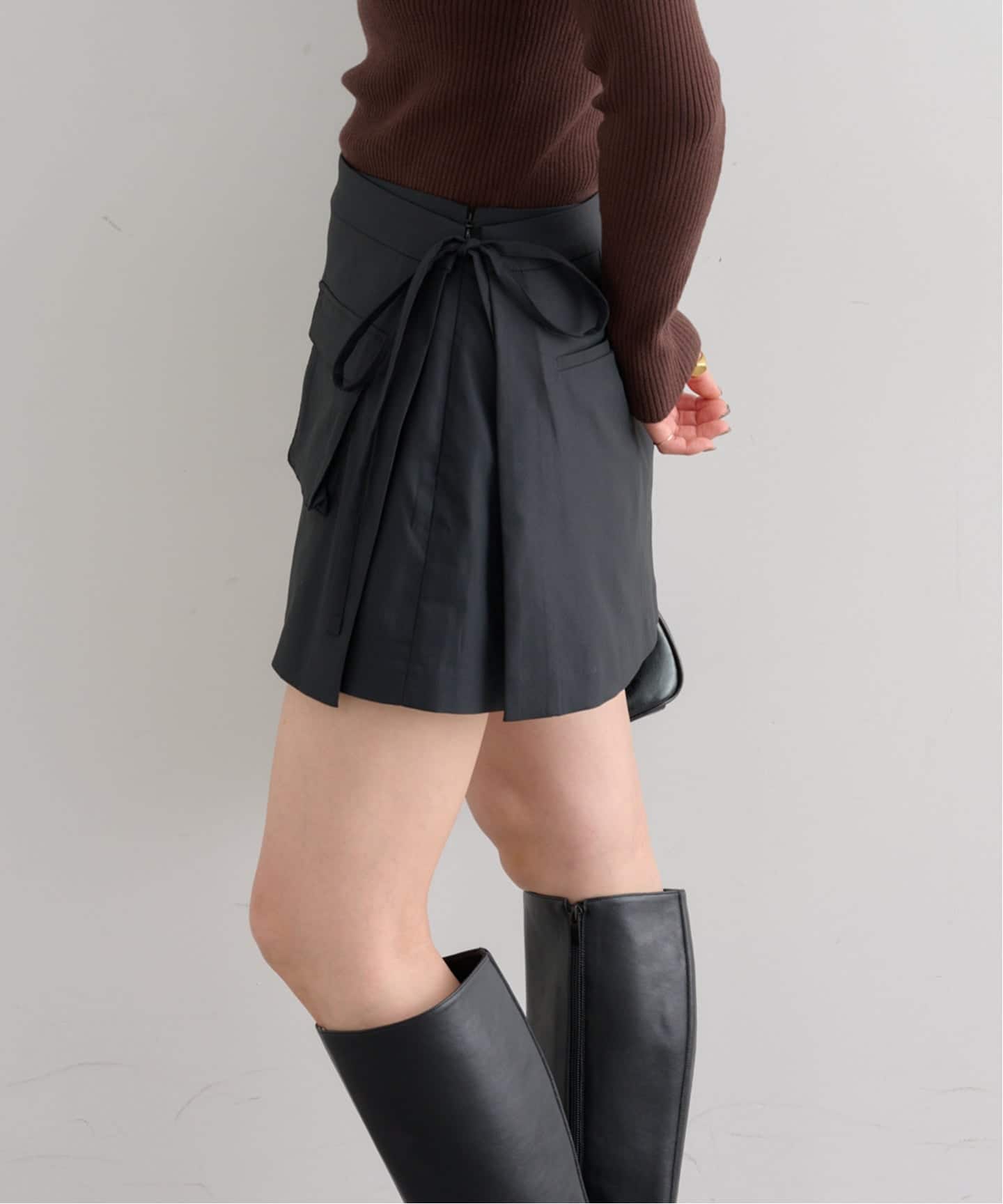 レイヤードラップショートパンツ（ショート・ハーフパンツ）｜U by