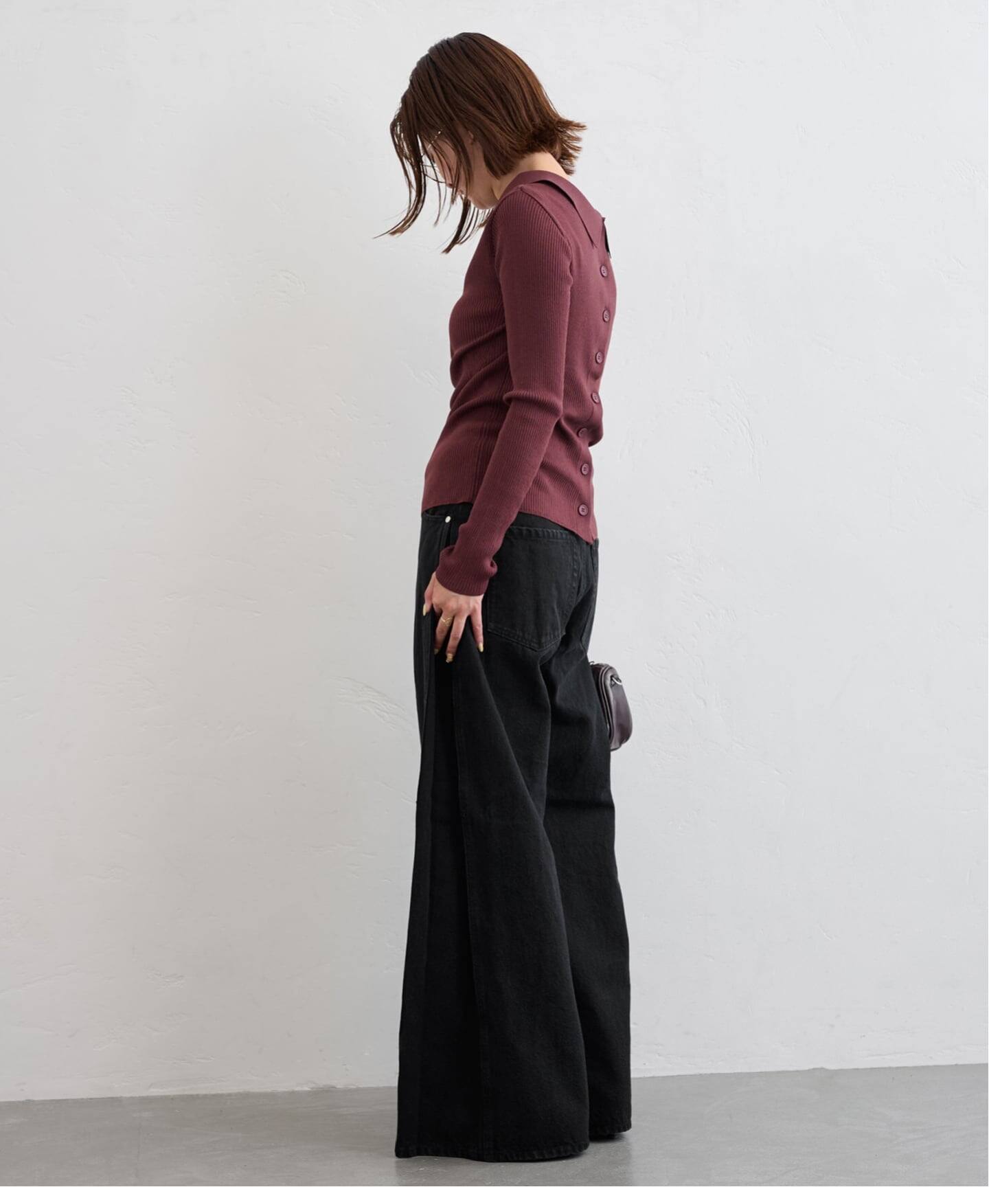 追加》サイドタックワイドデニム（デニムパンツ・ジーンズ）｜U by