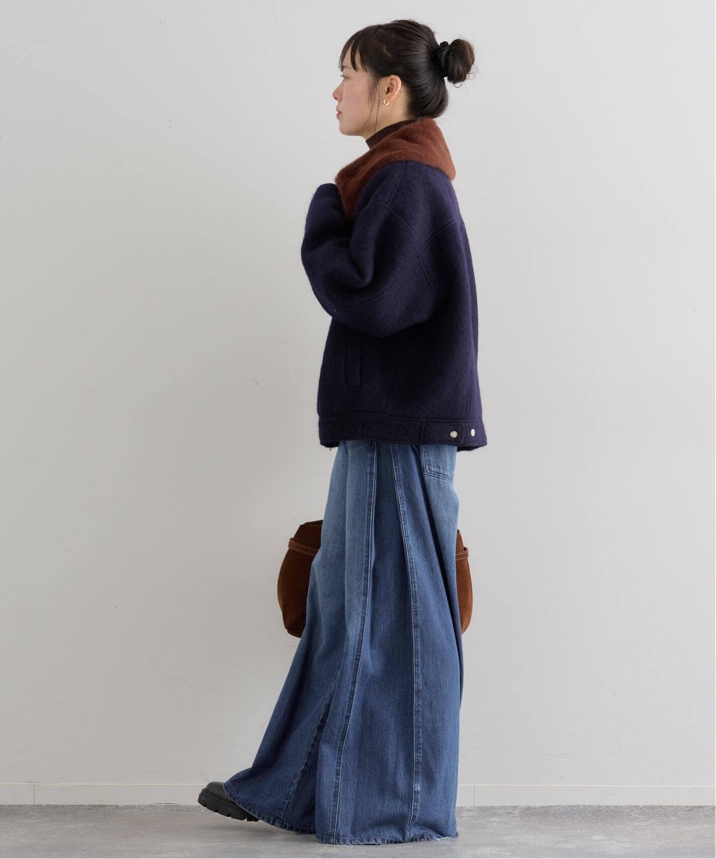 追加》サイドタックワイドデニム（デニムパンツ・ジーンズ）｜U by