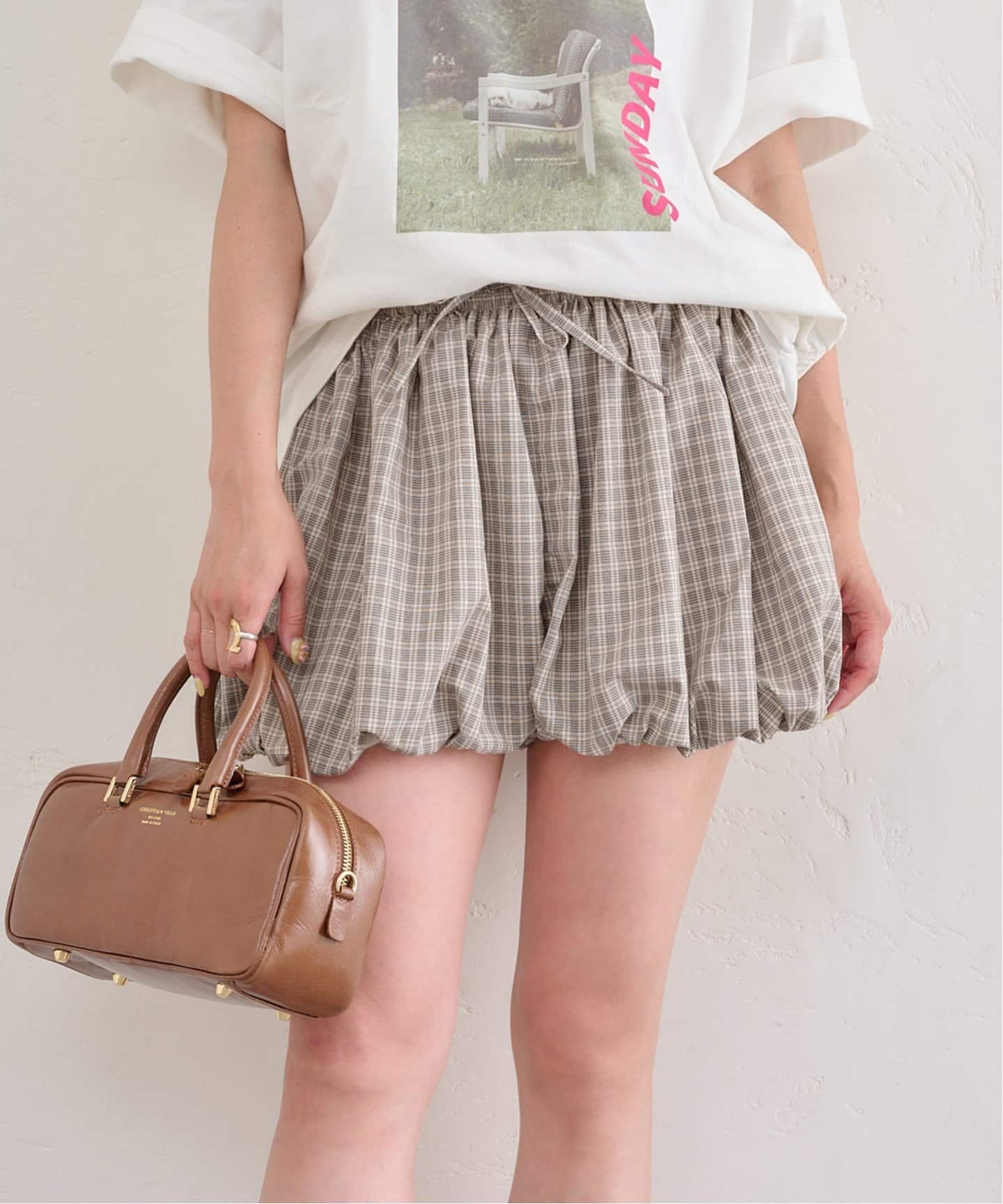新品・タグ付き！　 ＳＰＩＣＫ  ＡＮＤ  ＳＰＡＮ　ショートパンツ　モカ ドビーワイド刺繍パンツ（その他パンツ）｜U by SPICK&SPAN