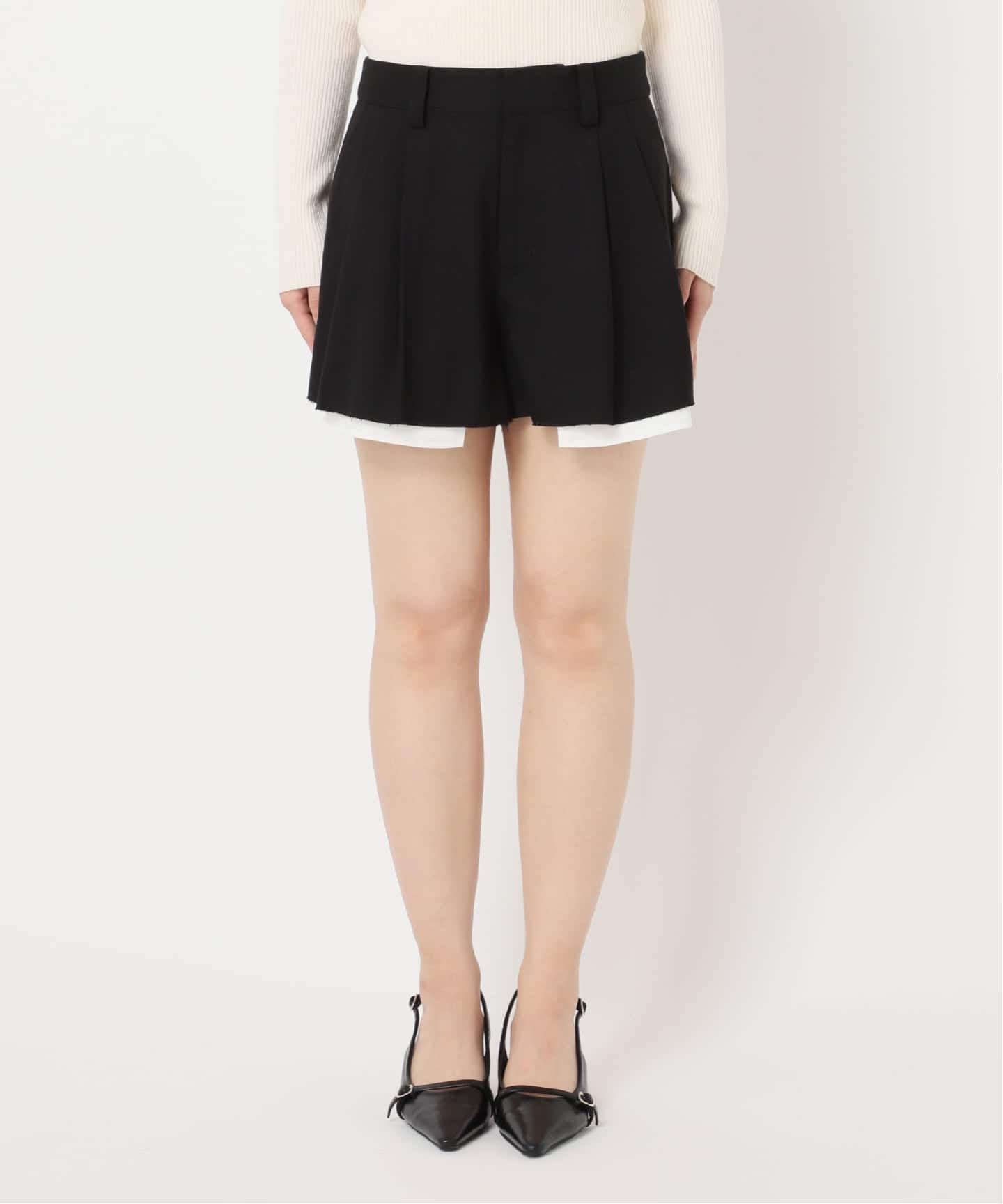 キュロットショートパンツ（ショート・ハーフパンツ）｜U by