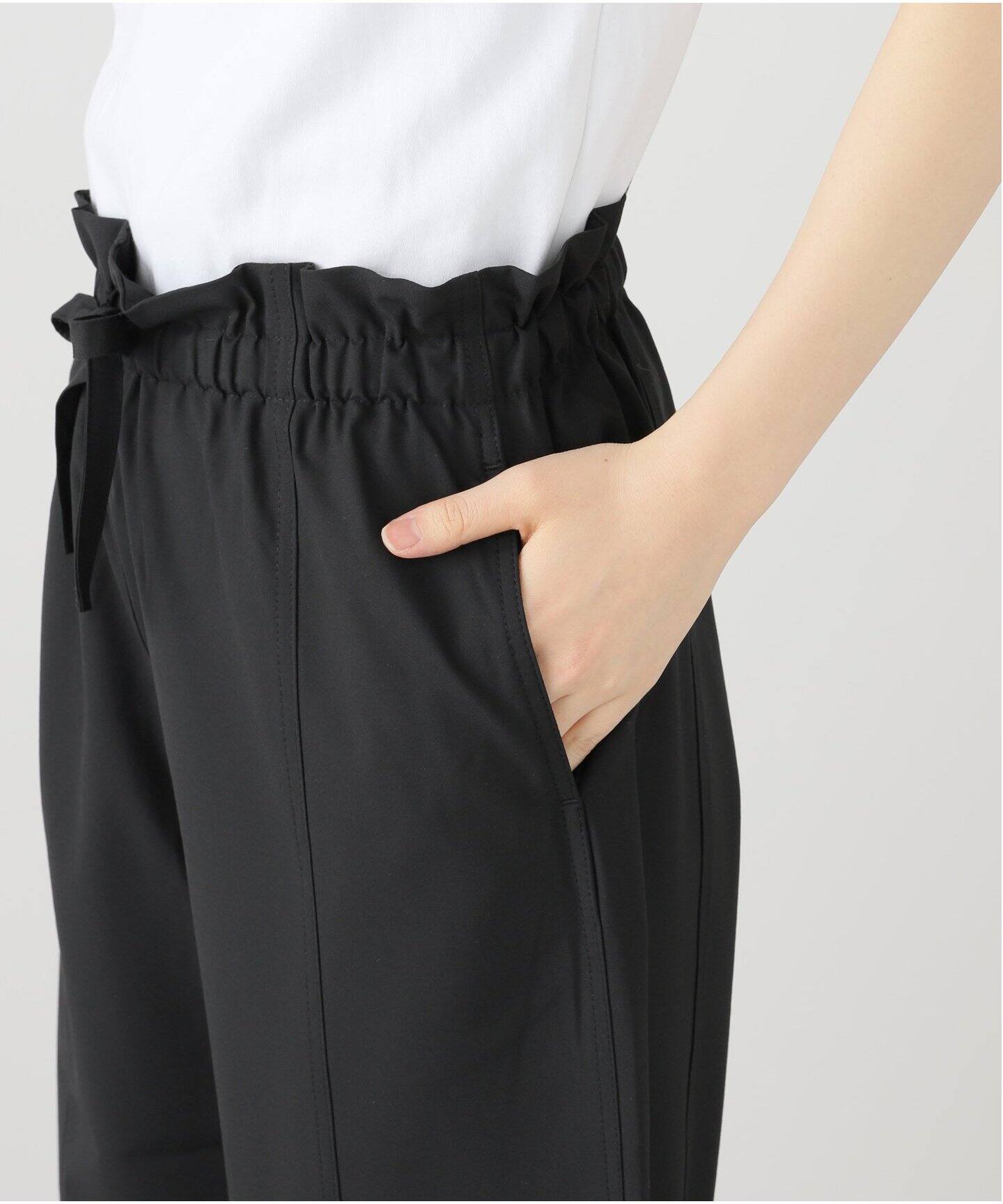 GANNI / ガニー Drapey Melange Elasticated Waist パンツ
