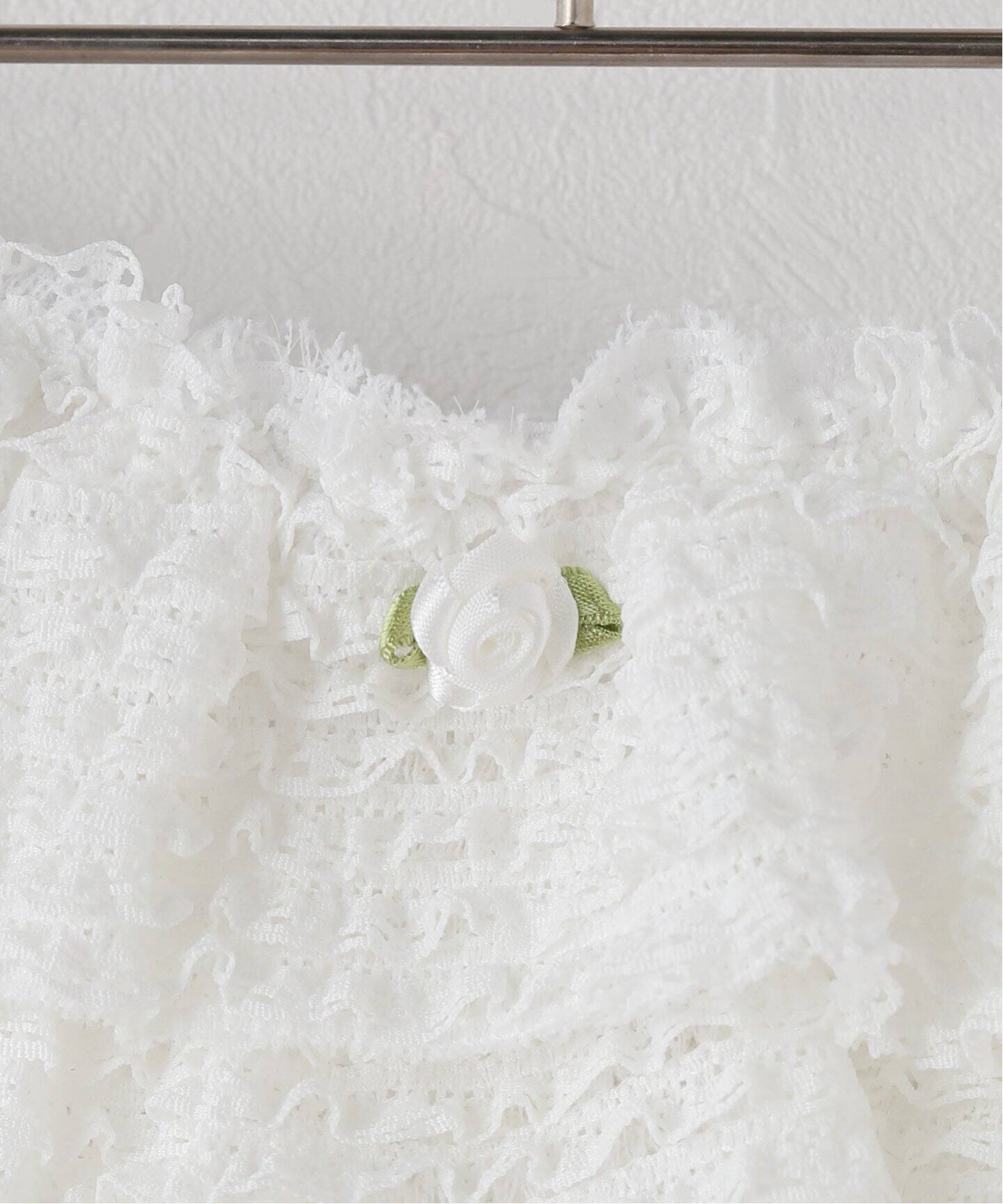 ★CRANK★LACE CANCAN SKIRT PANTS_WHITE★正規品/韓国直送料込 LACE CANCAN SKIRT PANTS_WHITE - CRANK
