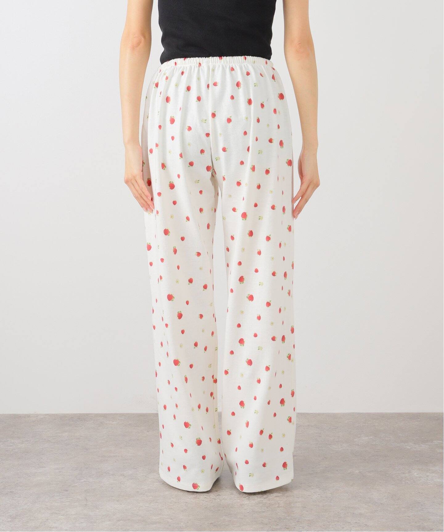 ★CRANK★STRAWBERRY COTTON SWEAT PANTS_WHITE★正規品/送料込 ストロベリーコットンスウェットパンツ_ホワイト - crank | 60