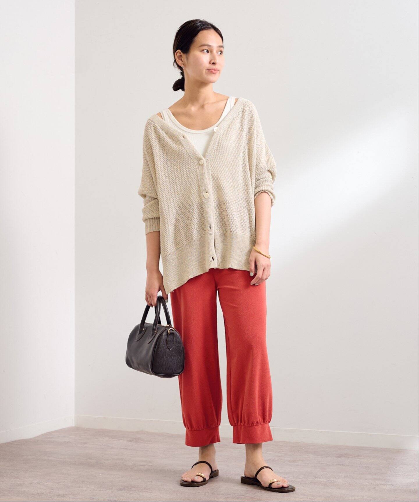 美品　EMILY WEEK×FRAMeWORK Jerseyパンツ　36サイズ FRAMeWORK×EMILY WEEK 「デイリーからアクティブシーンまで活躍
